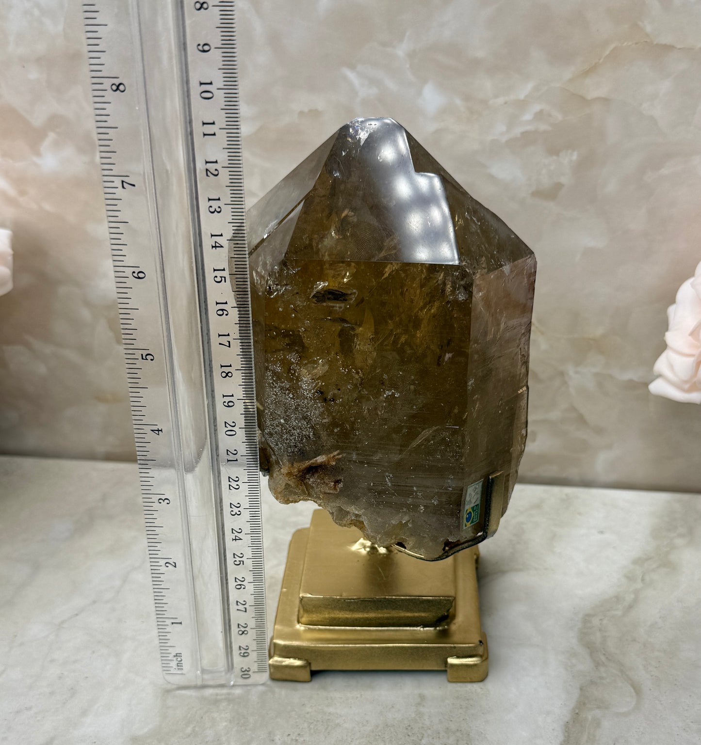 Citrine on Stand from Brazil