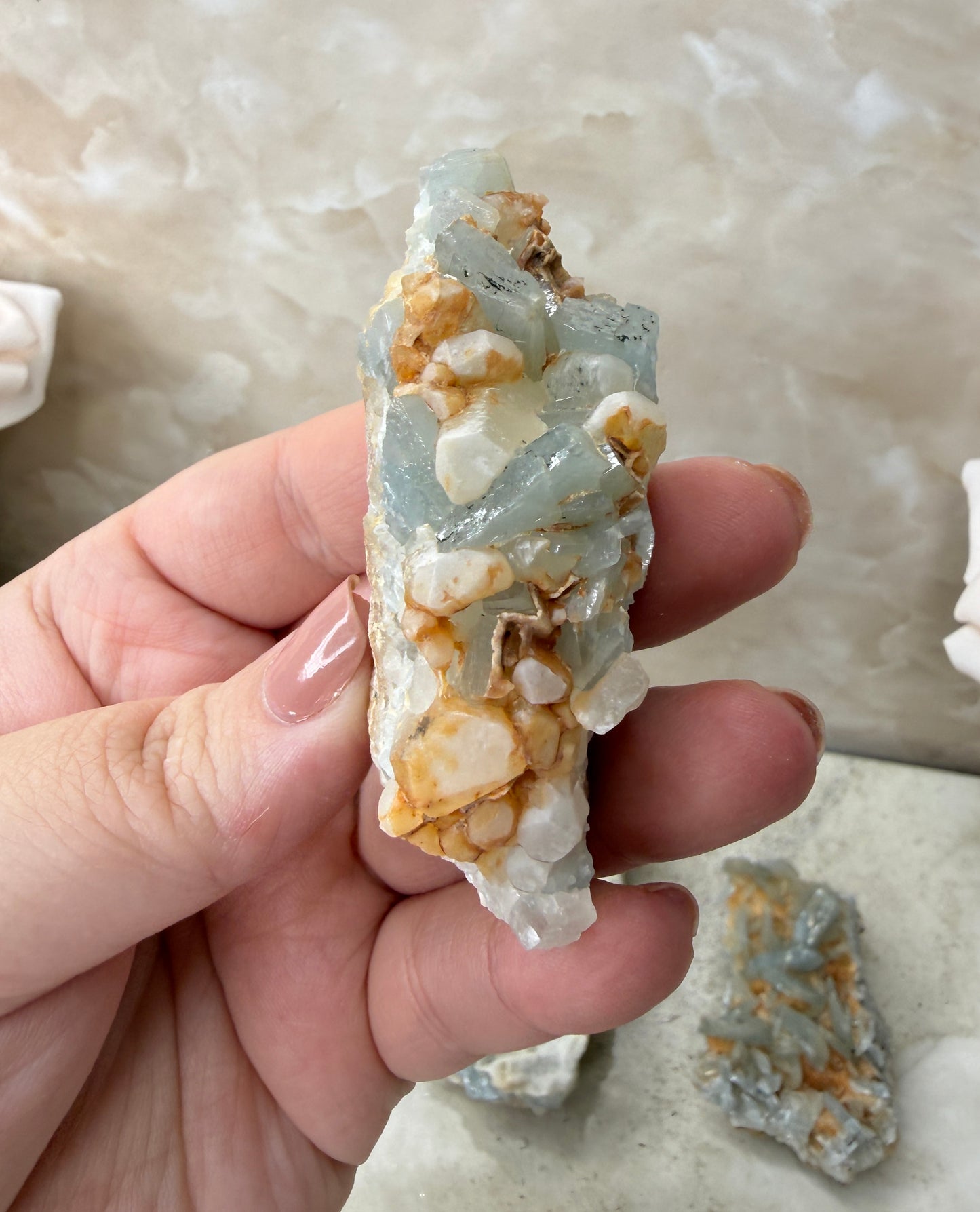 Blue Barite Cluster