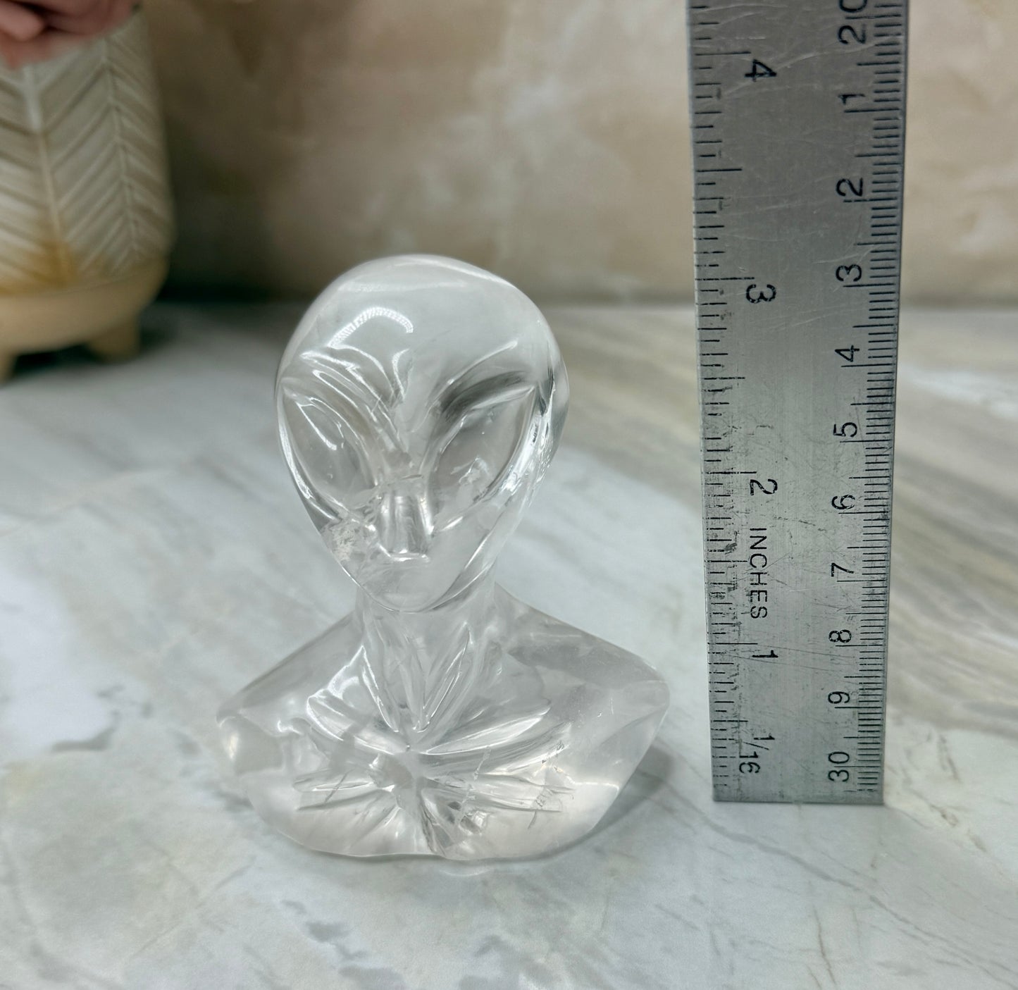 Custom Clear Quartz Alien from Brazil