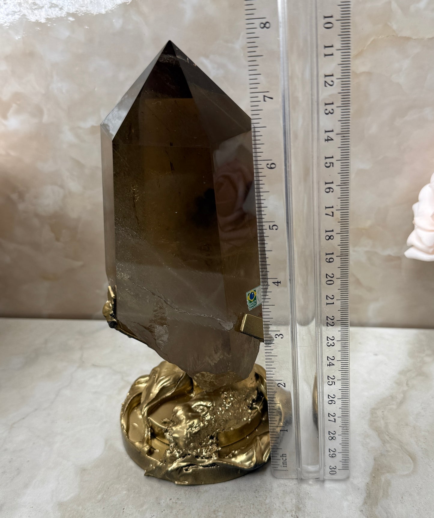 Smokey Citrine on Stand from Brazil