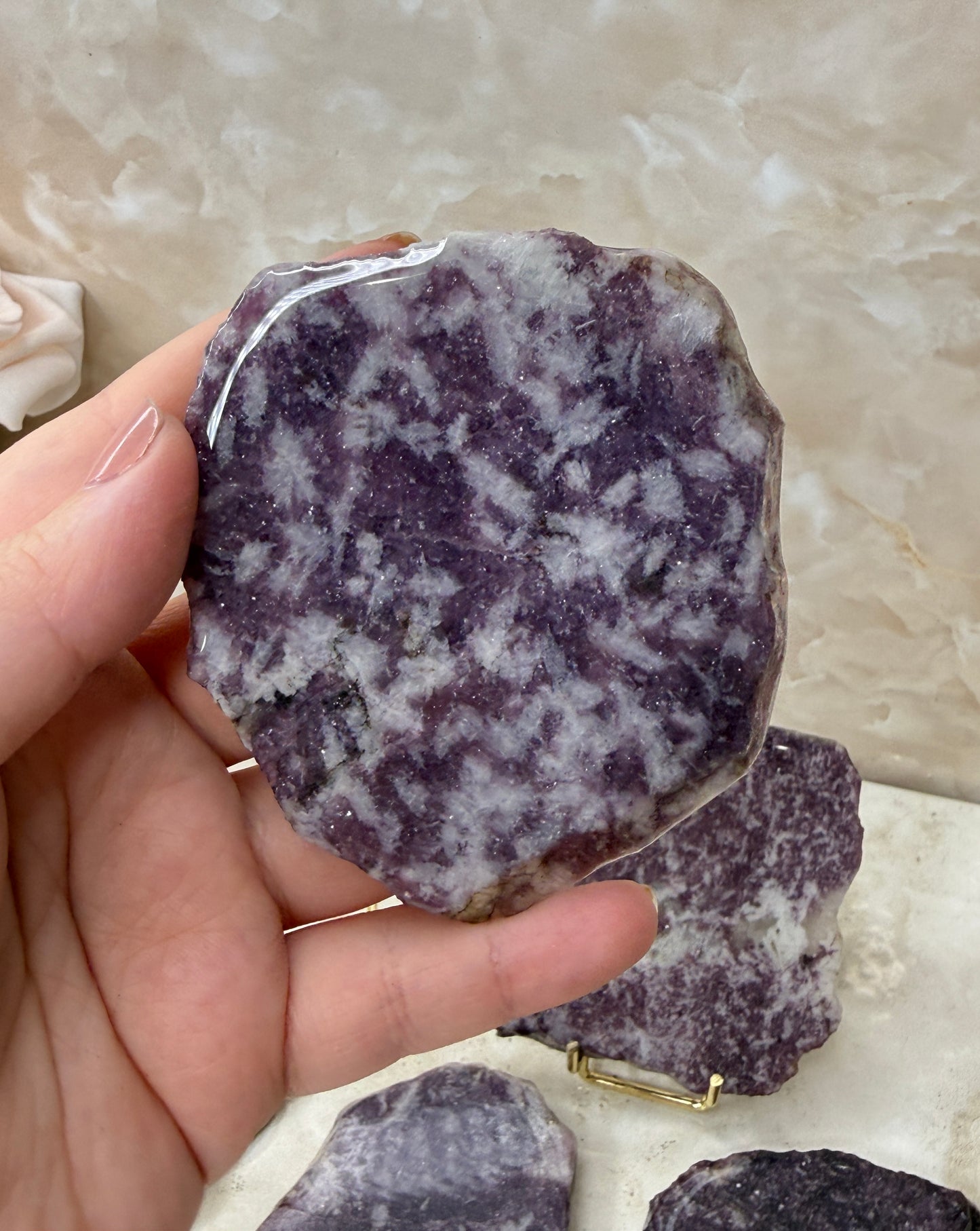 Lepidolite Slab from Namibia