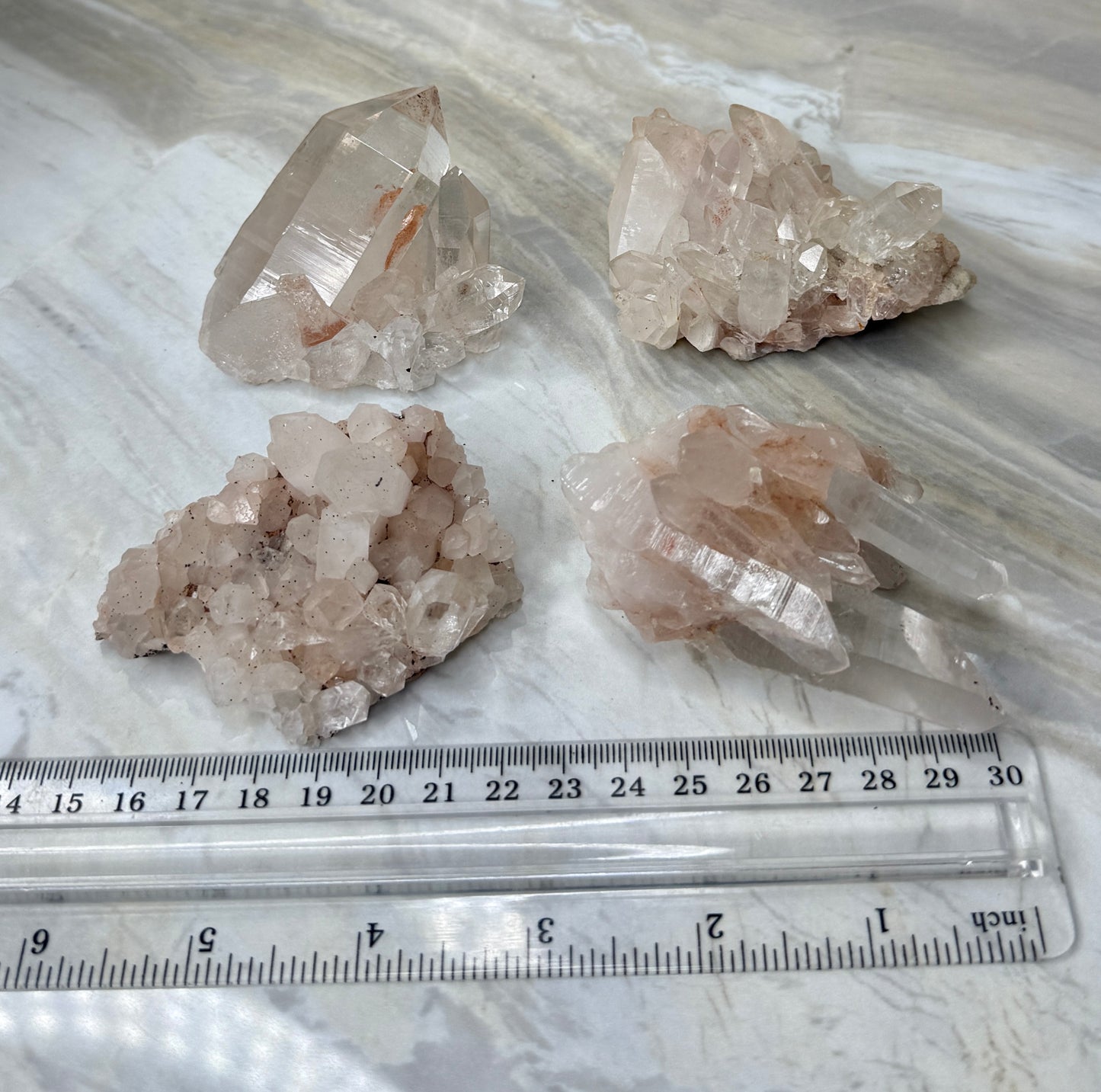 Pink Himalayan Quartz Cluster