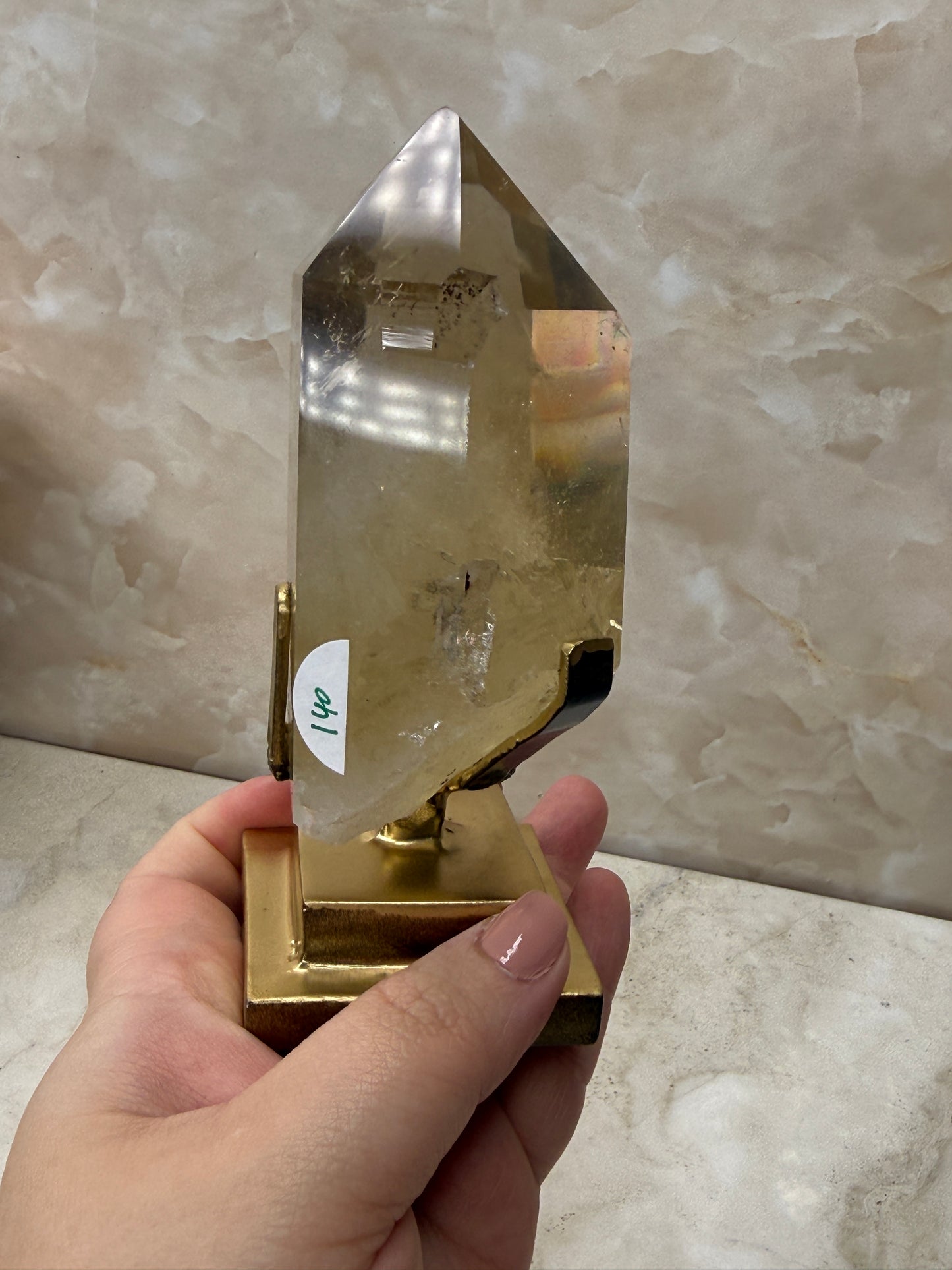 Citrine on Stand from Brazil