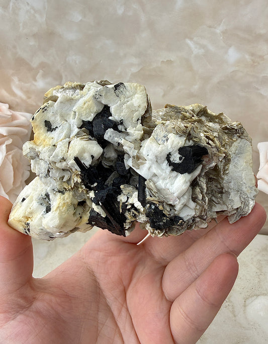 Namibian Tourmaline on Feldspar