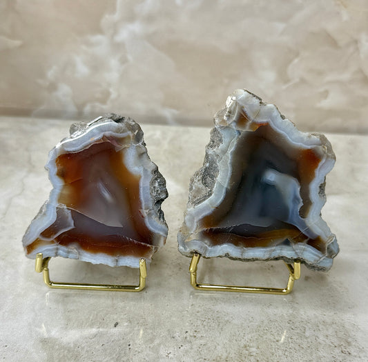 Indonesian Agate Pair