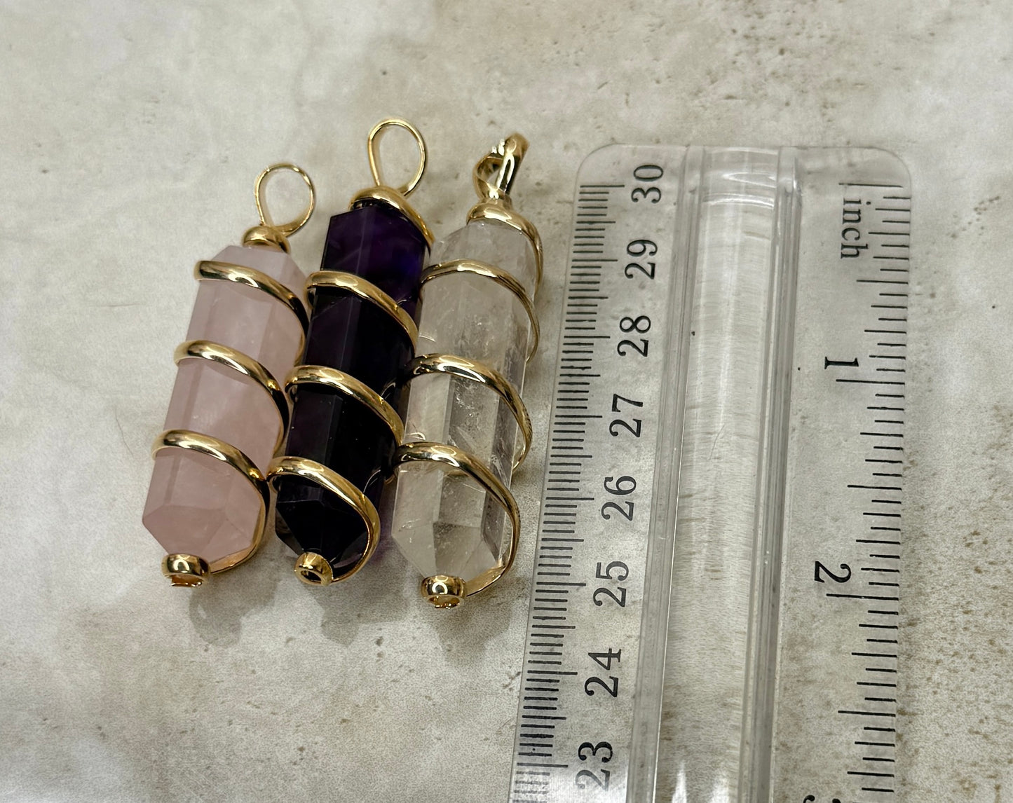 Quartz Gold Pendant