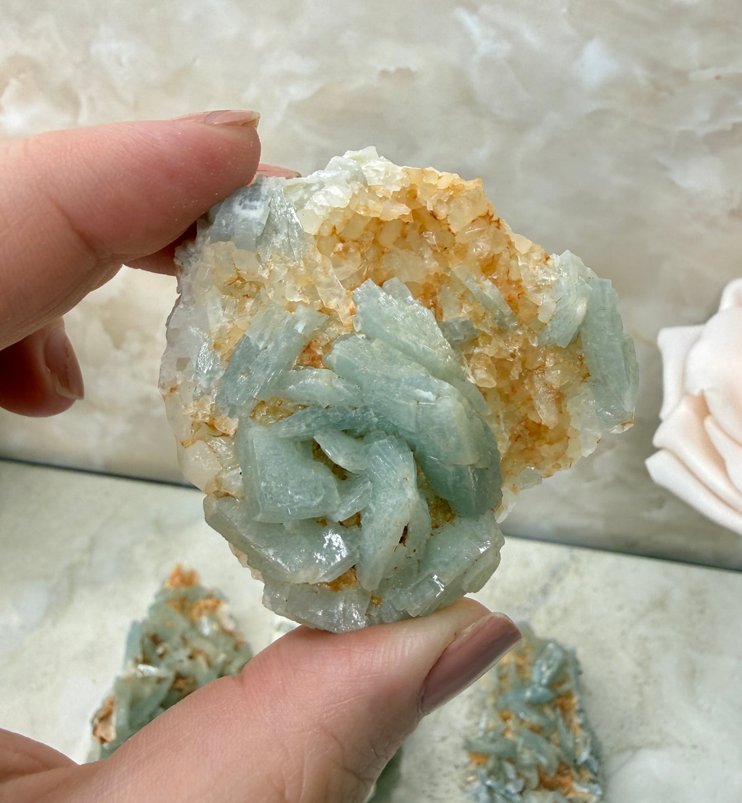 Blue Barite Cluster