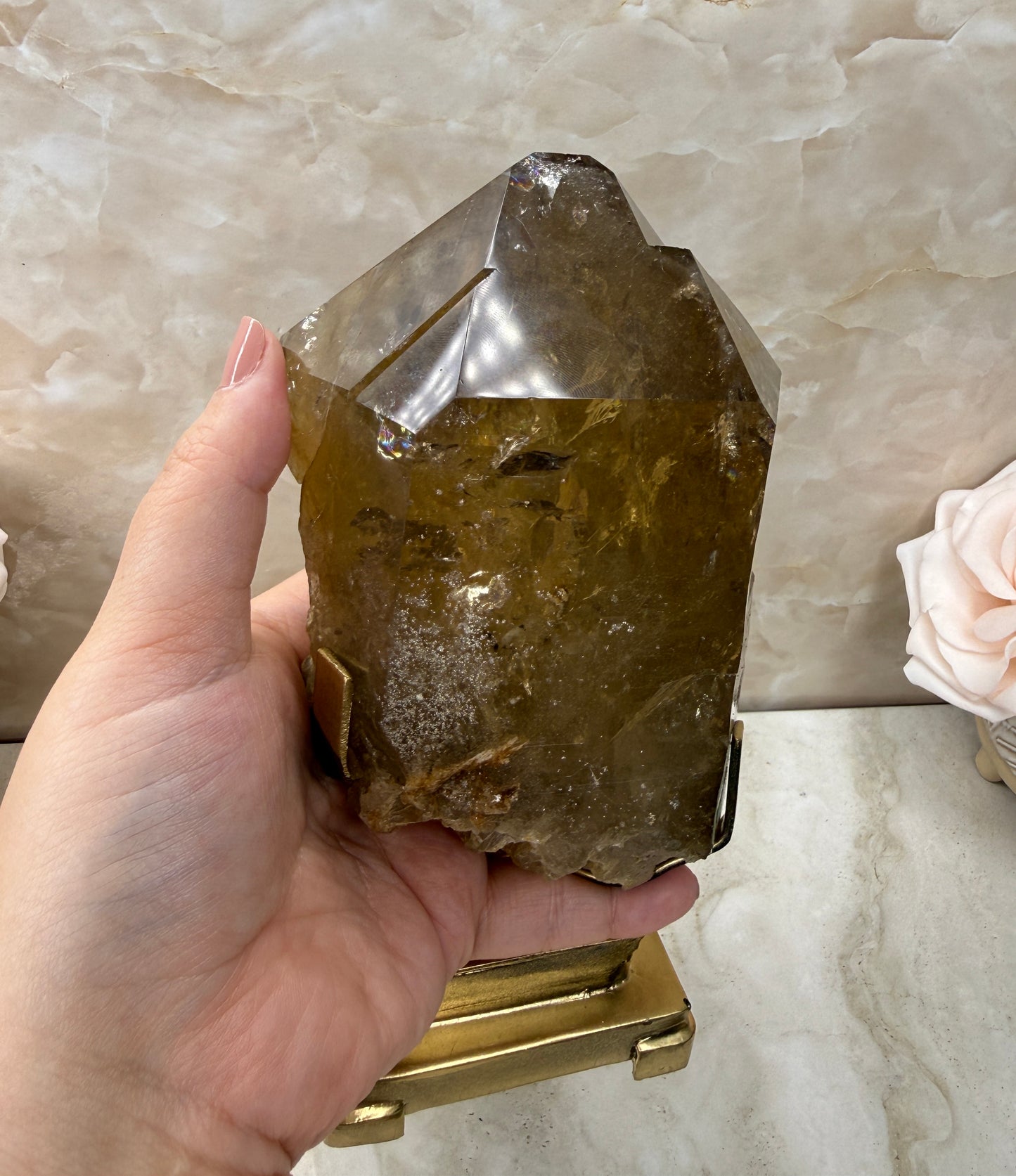 Citrine on Stand from Brazil
