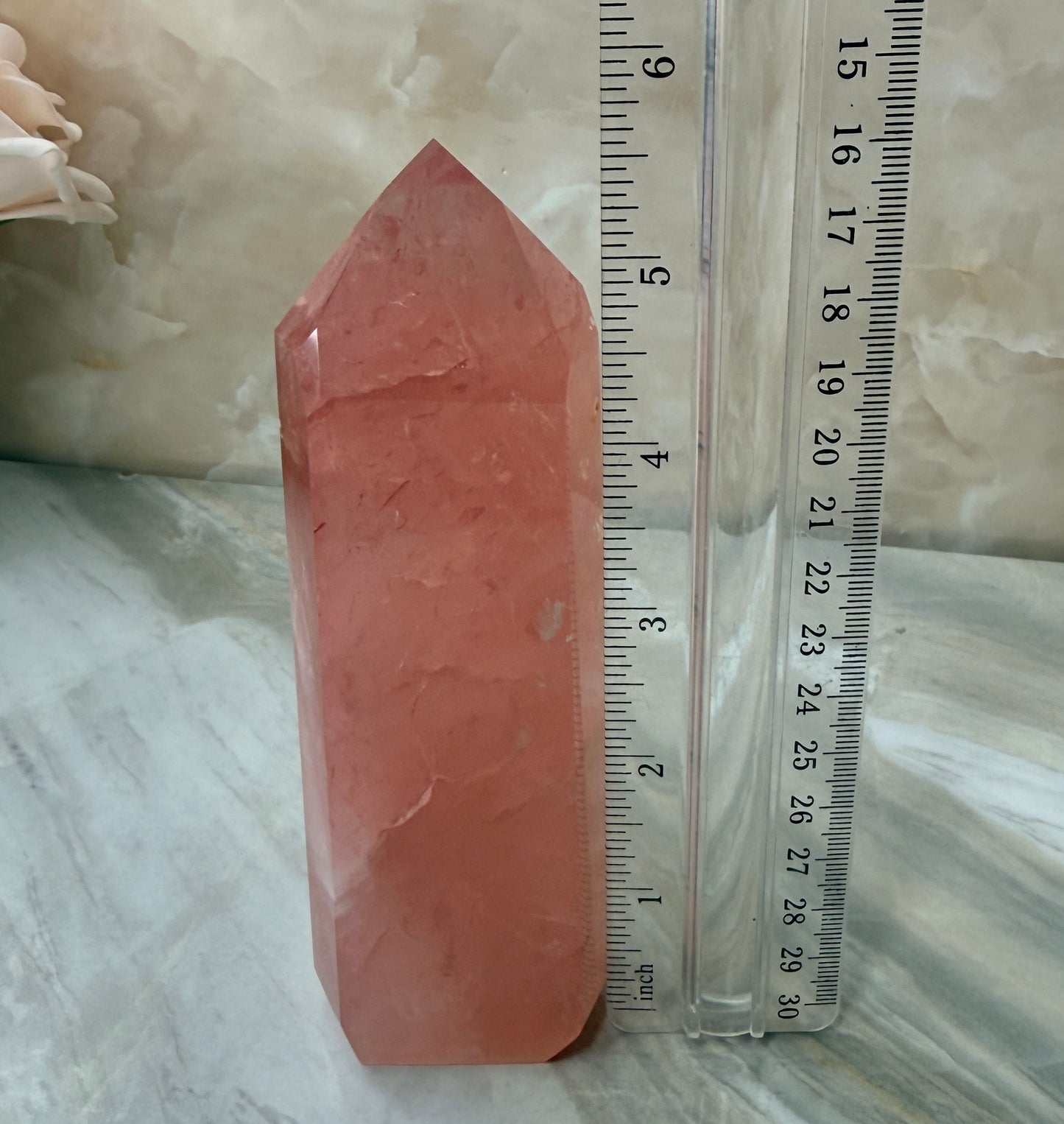 High Quality Rose Quartz Tower