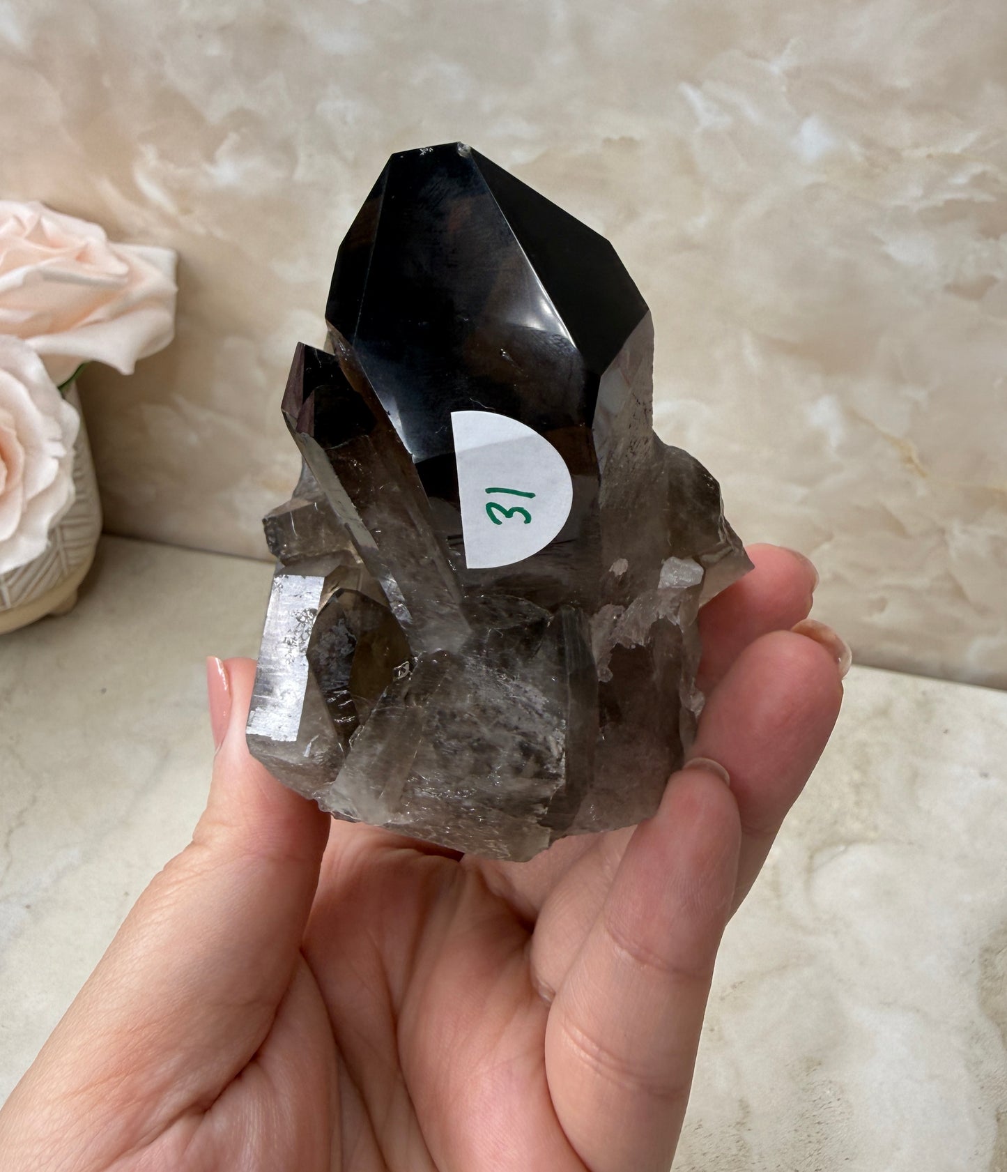 Smokey Quartz Cluster (Heated)