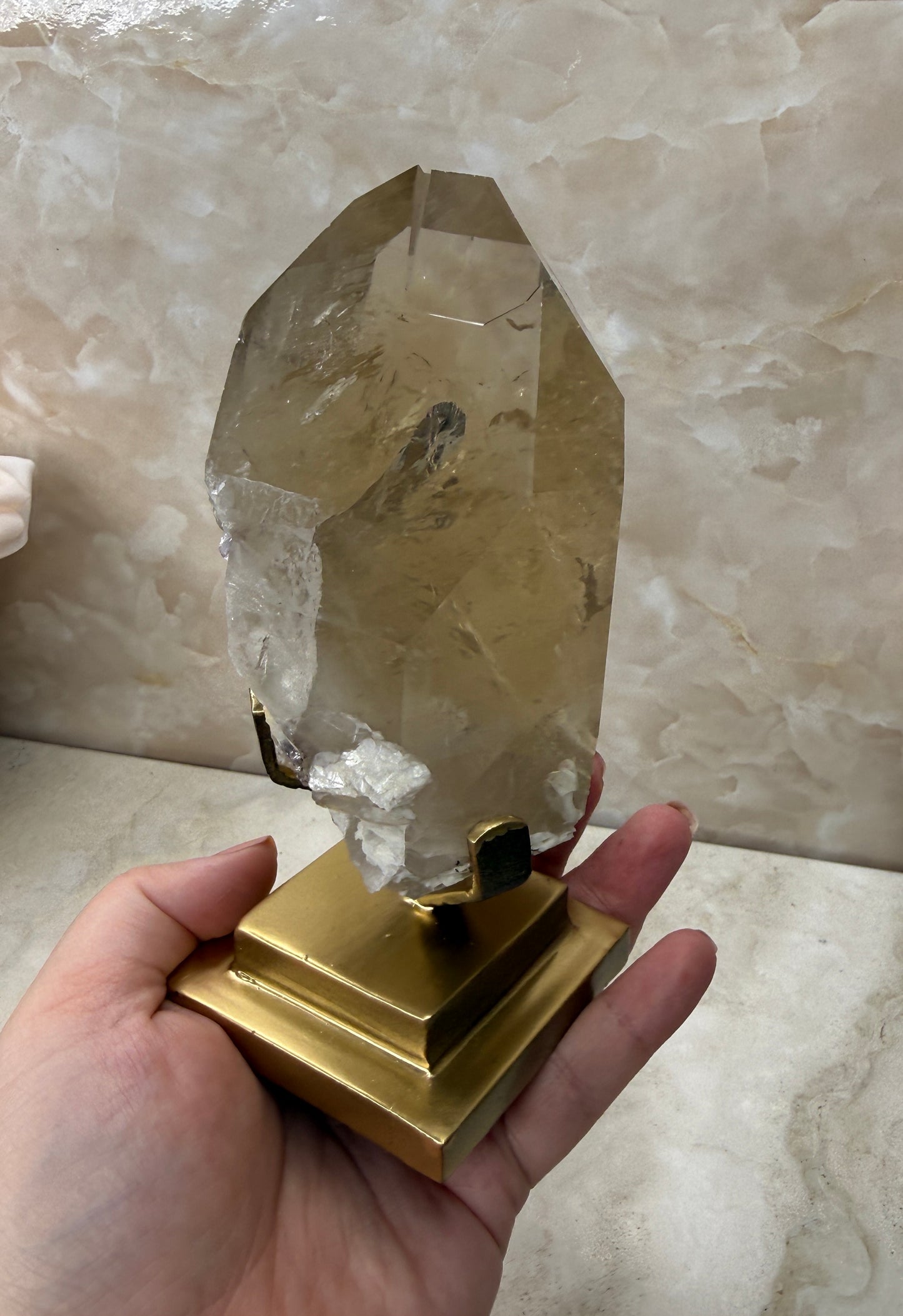 Citrine on Stand from Brazil