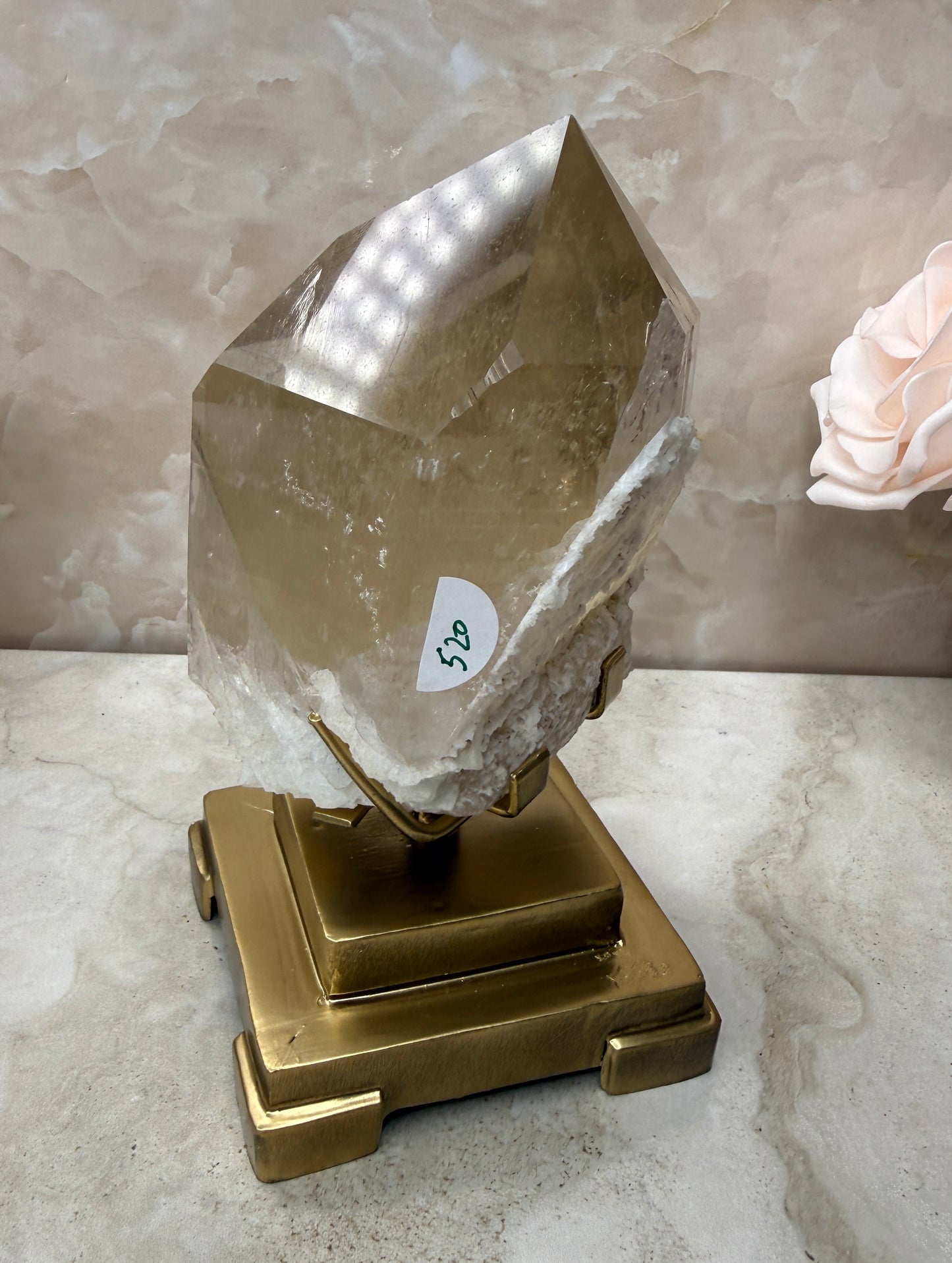 Citrine on Stand from Brazil