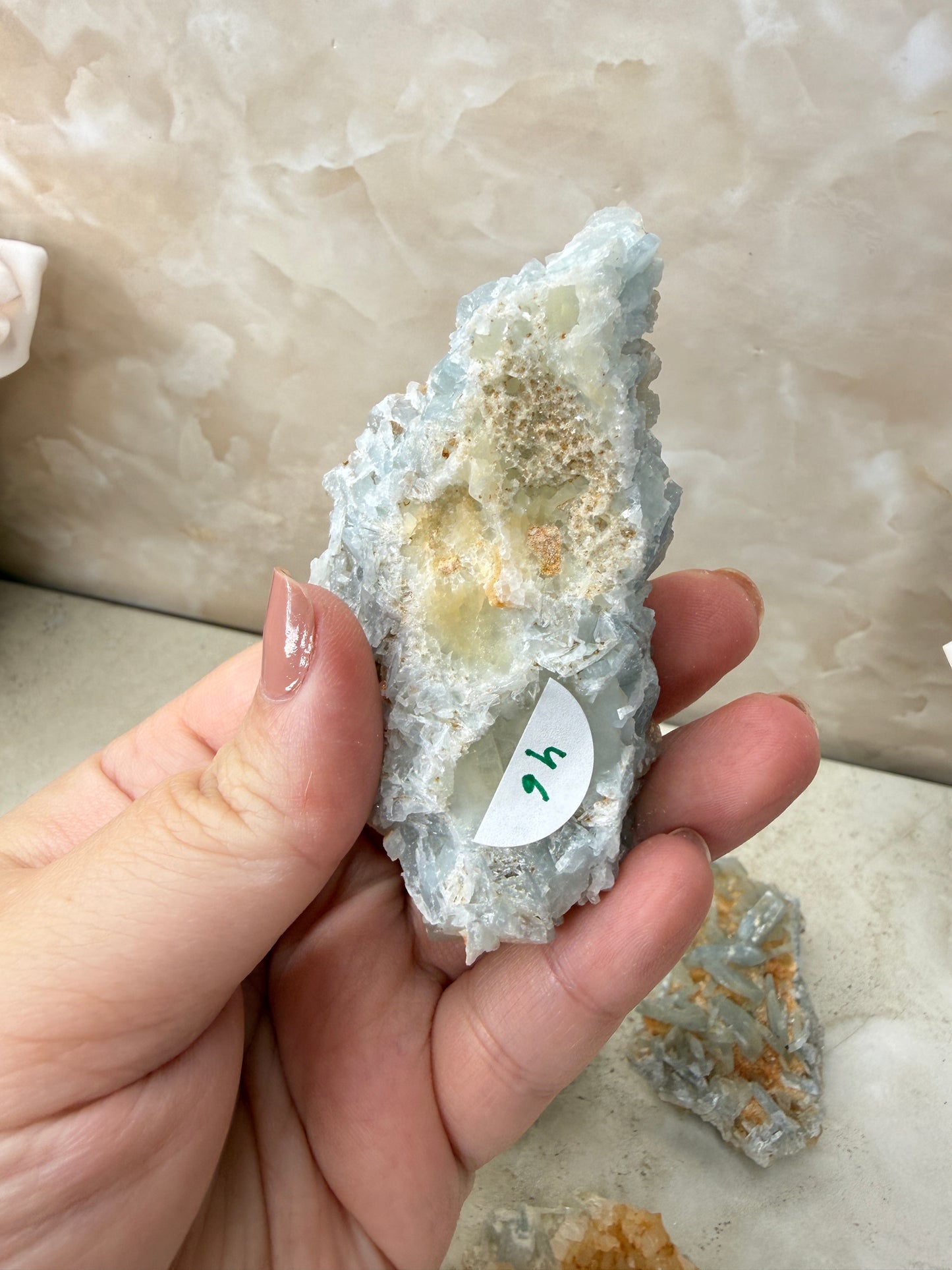 Blue Barite Cluster