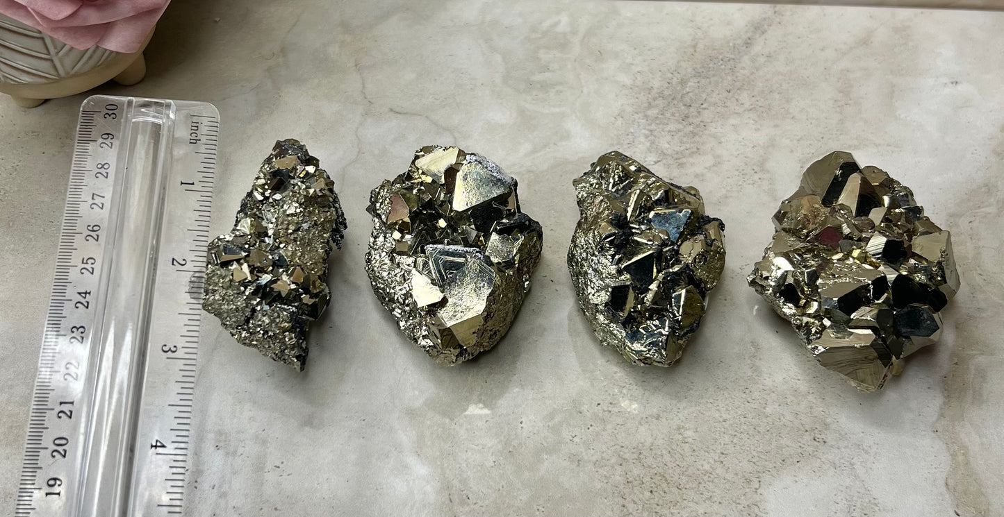 Octahedral Peruvian Pyrite Cluster