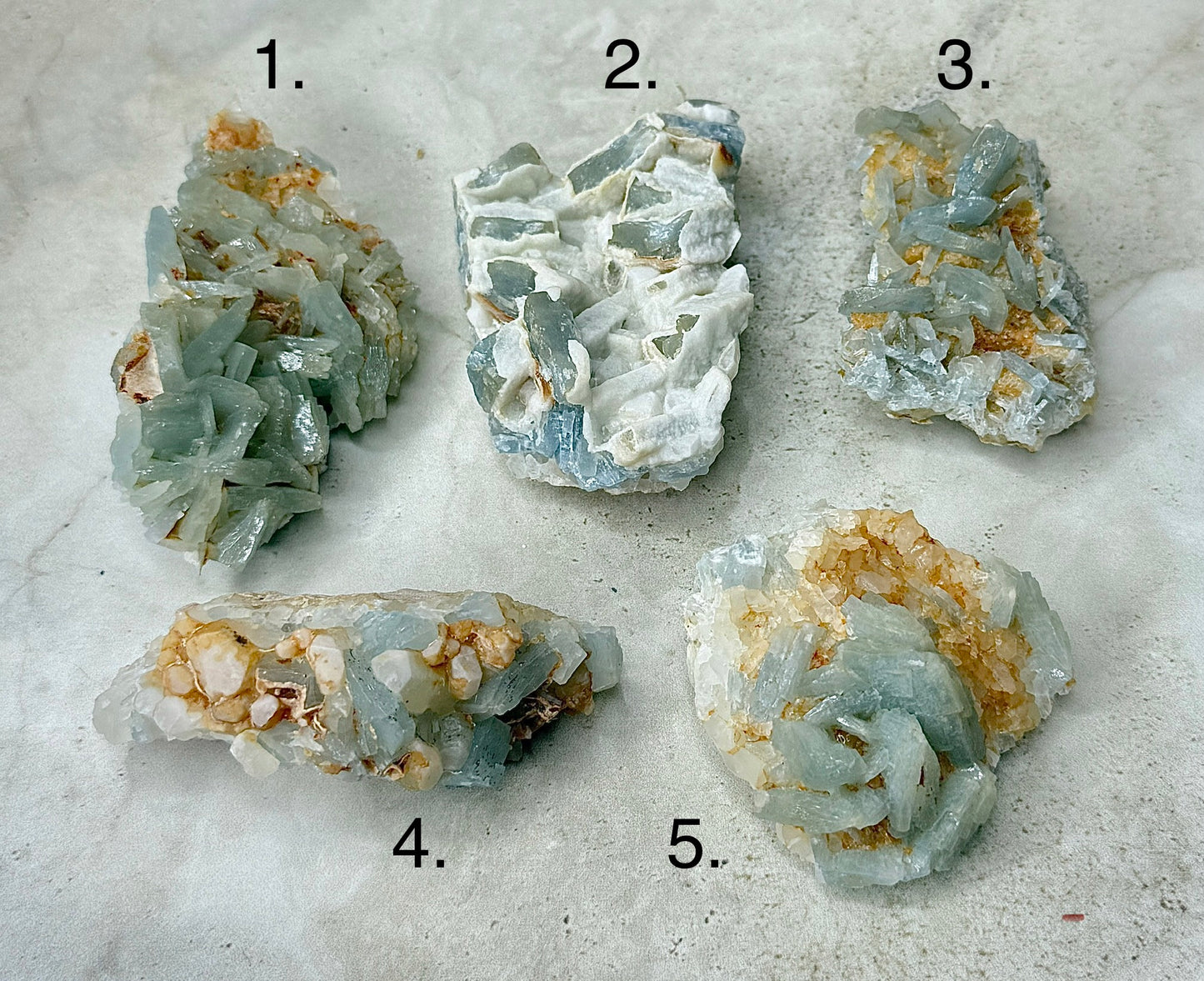 Blue Barite Cluster