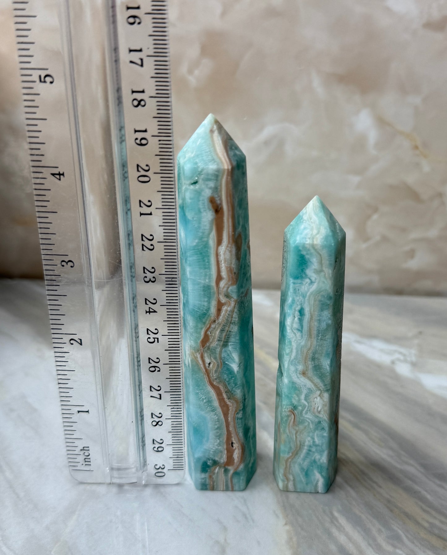 Blue Aragonite Tower