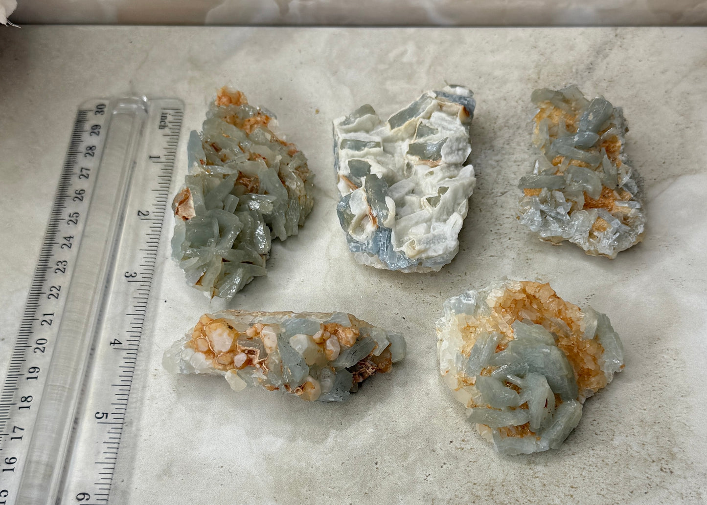 Blue Barite Cluster