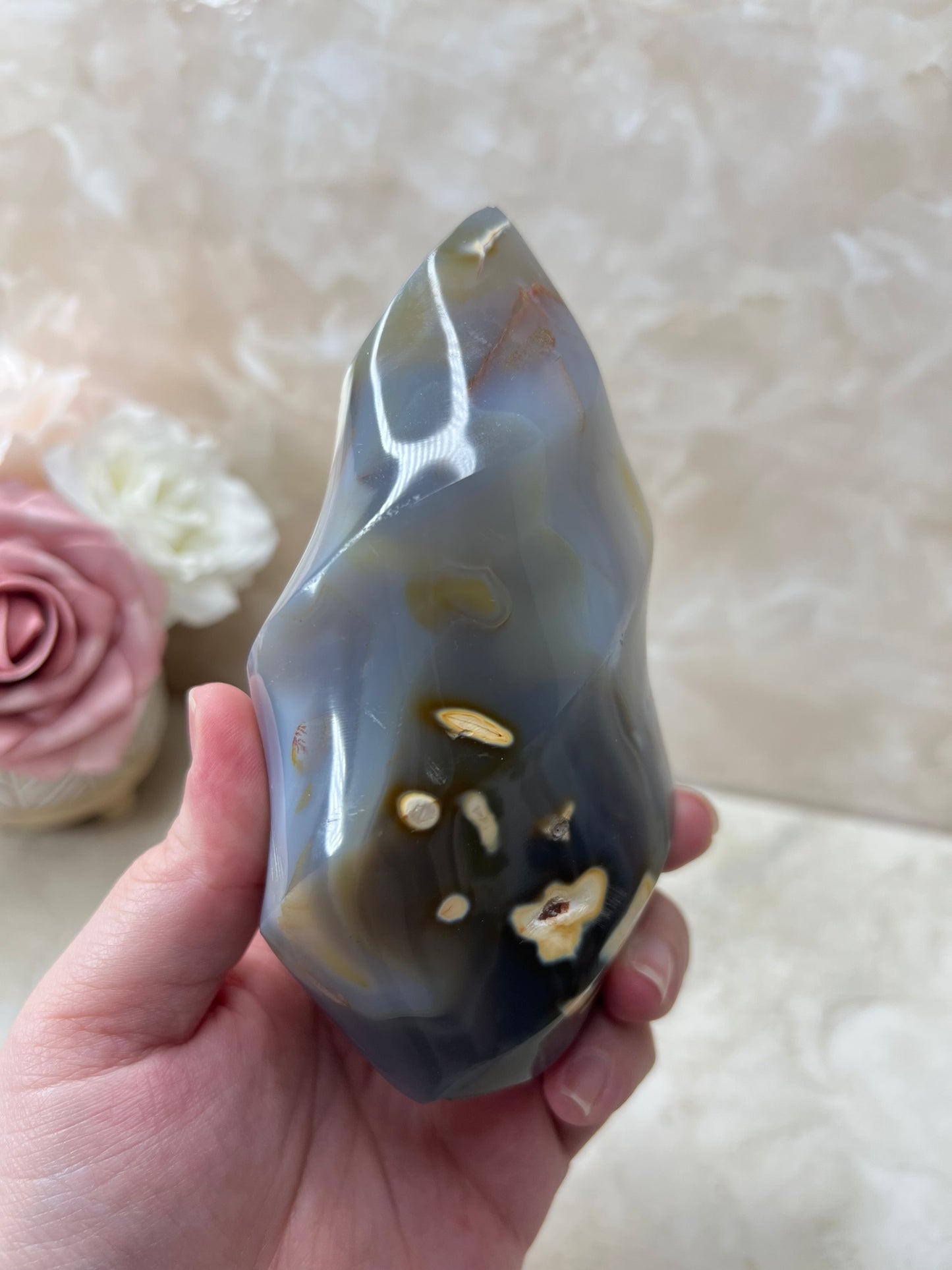 Orca Agate Flame