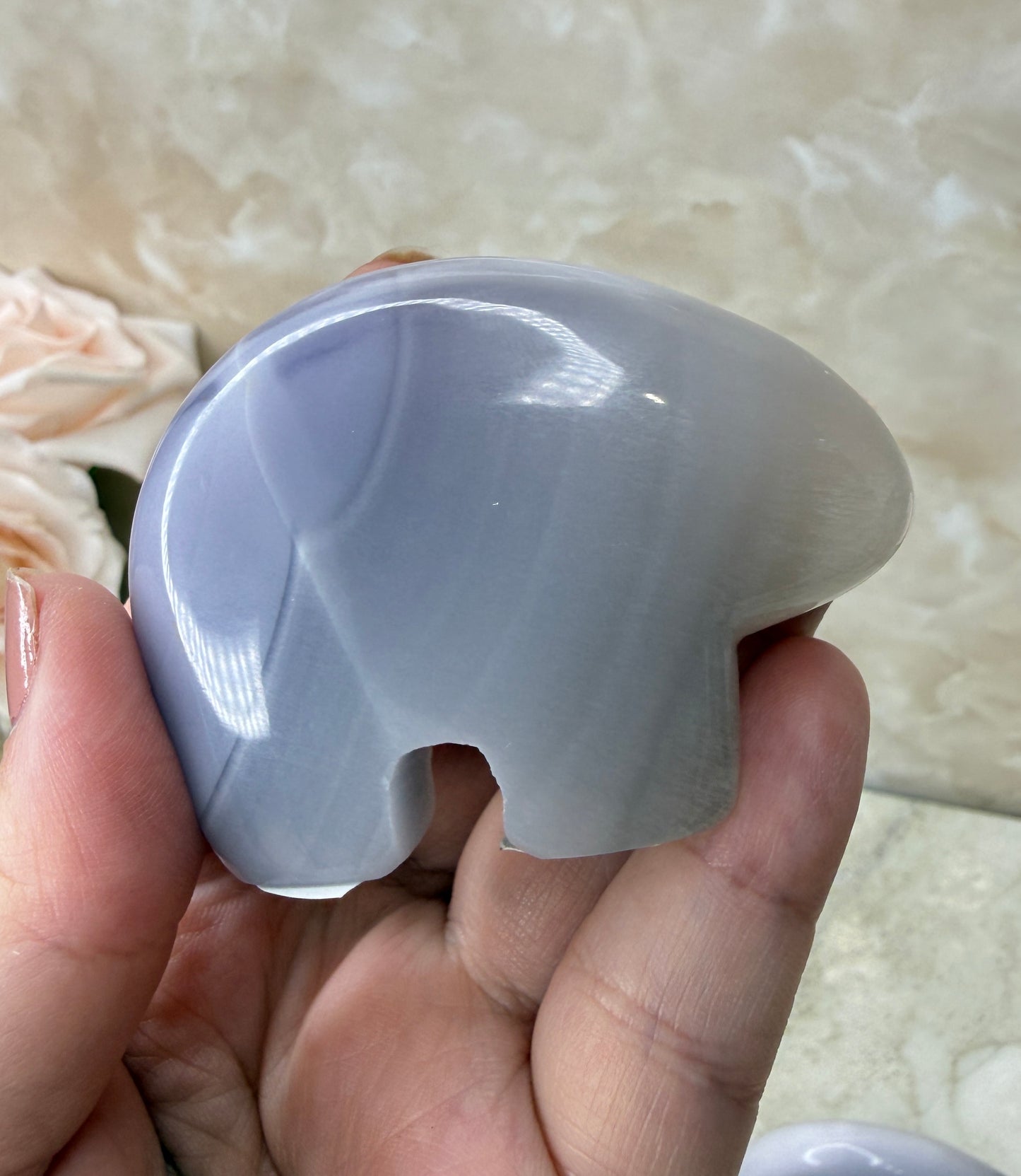 Lavender Fluorite Bear