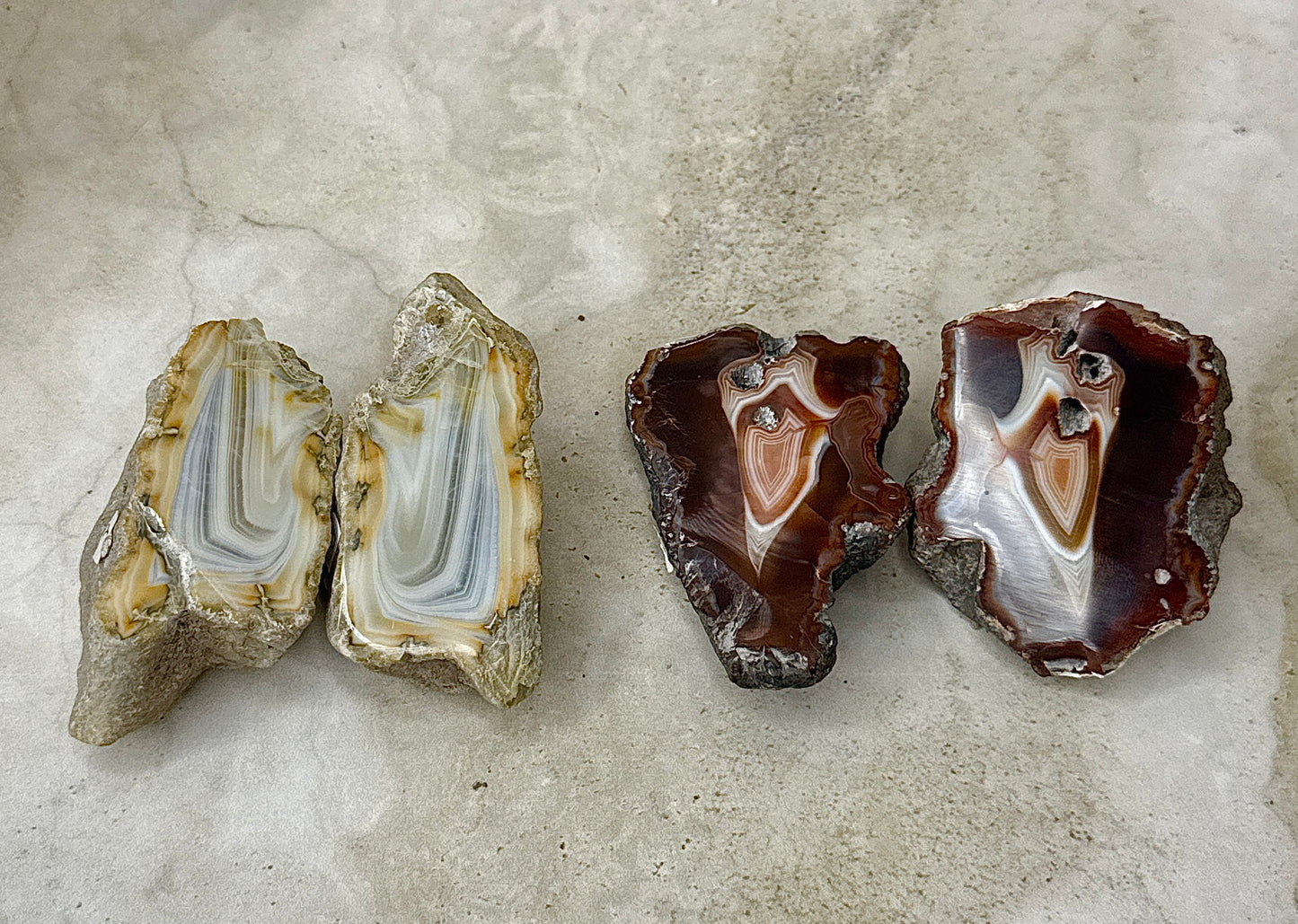 Indonesian Agate Pair