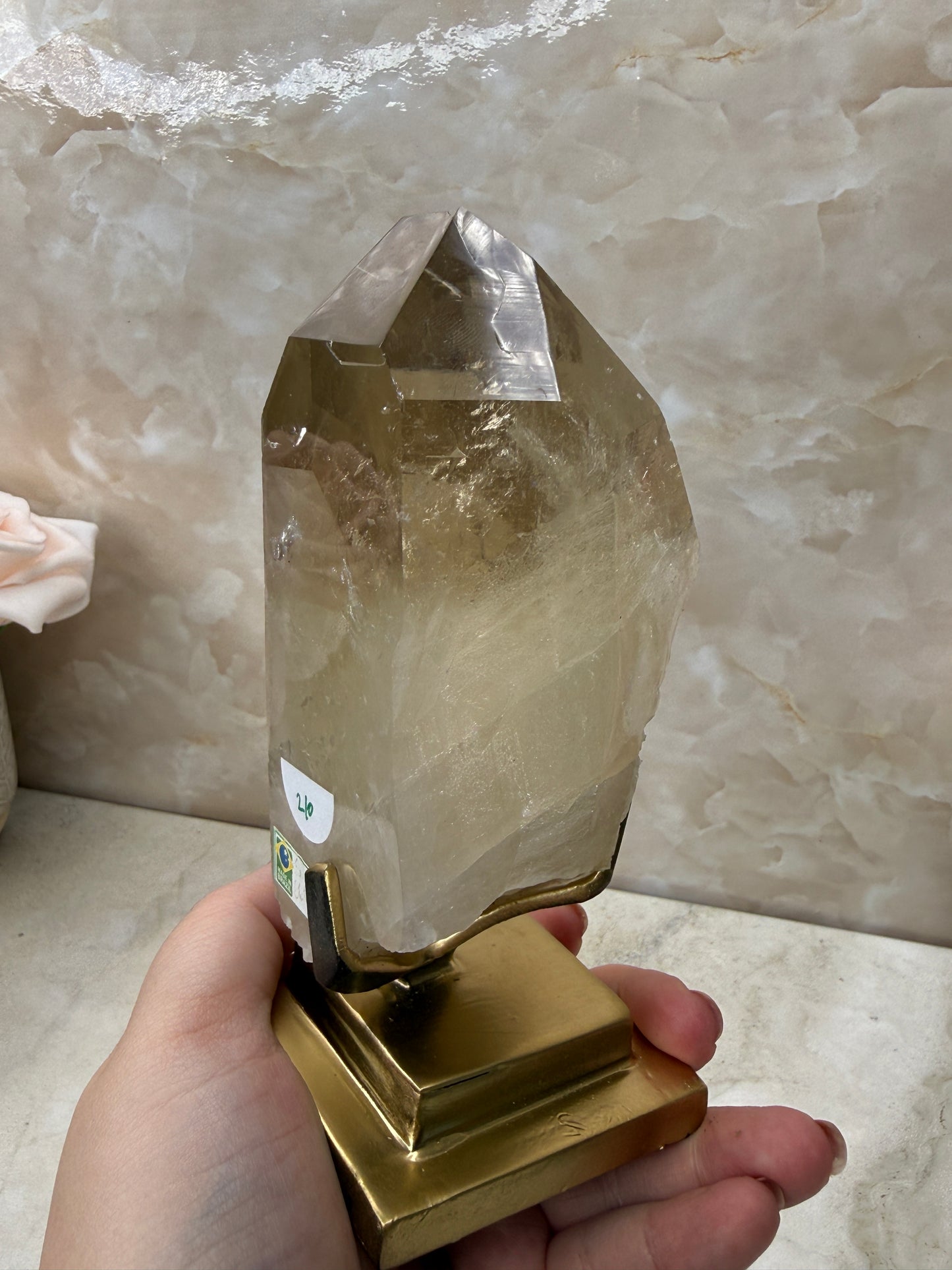 Citrine on Stand from Brazil
