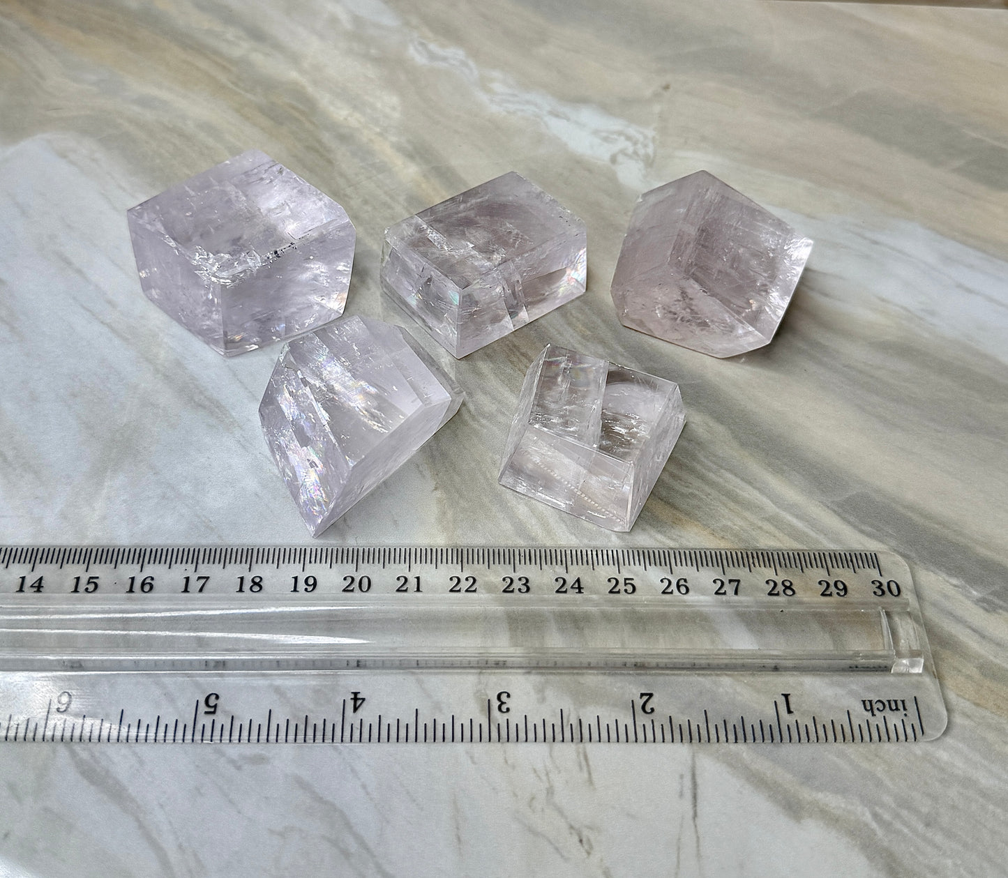 Fully Polished Purple Calcite from Madagascar