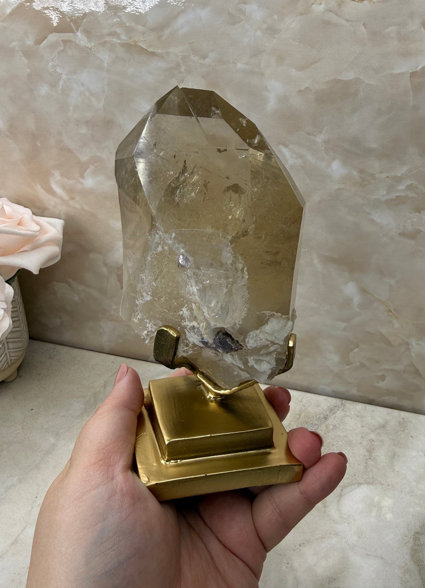 Citrine on Stand from Brazil