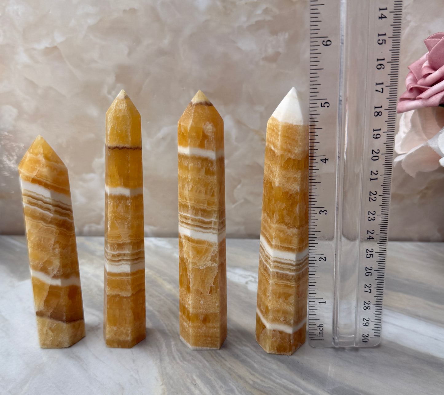 Orange Calcite Tower