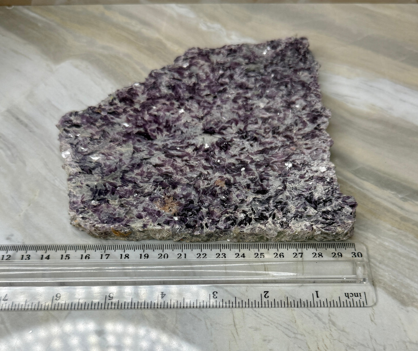 Lepidolite & Cleavelandite Slab from Brazil