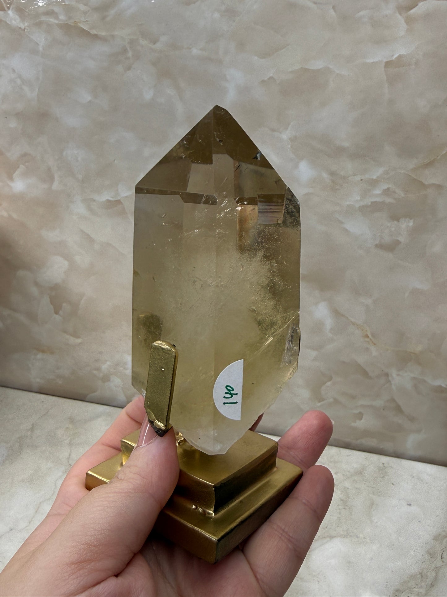 Citrine on Stand from Brazil