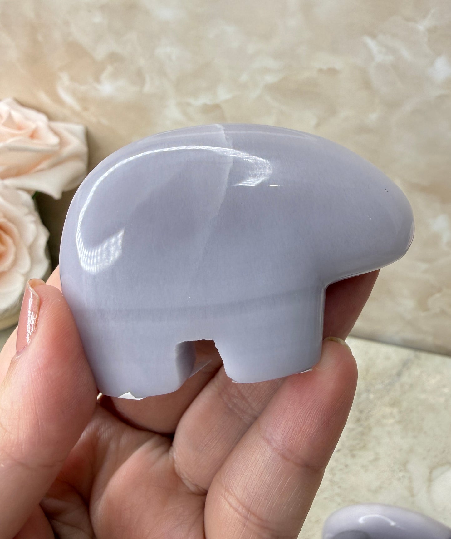 Lavender Fluorite Bear