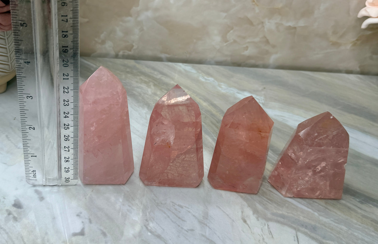High Quality Rose Quartz Tower