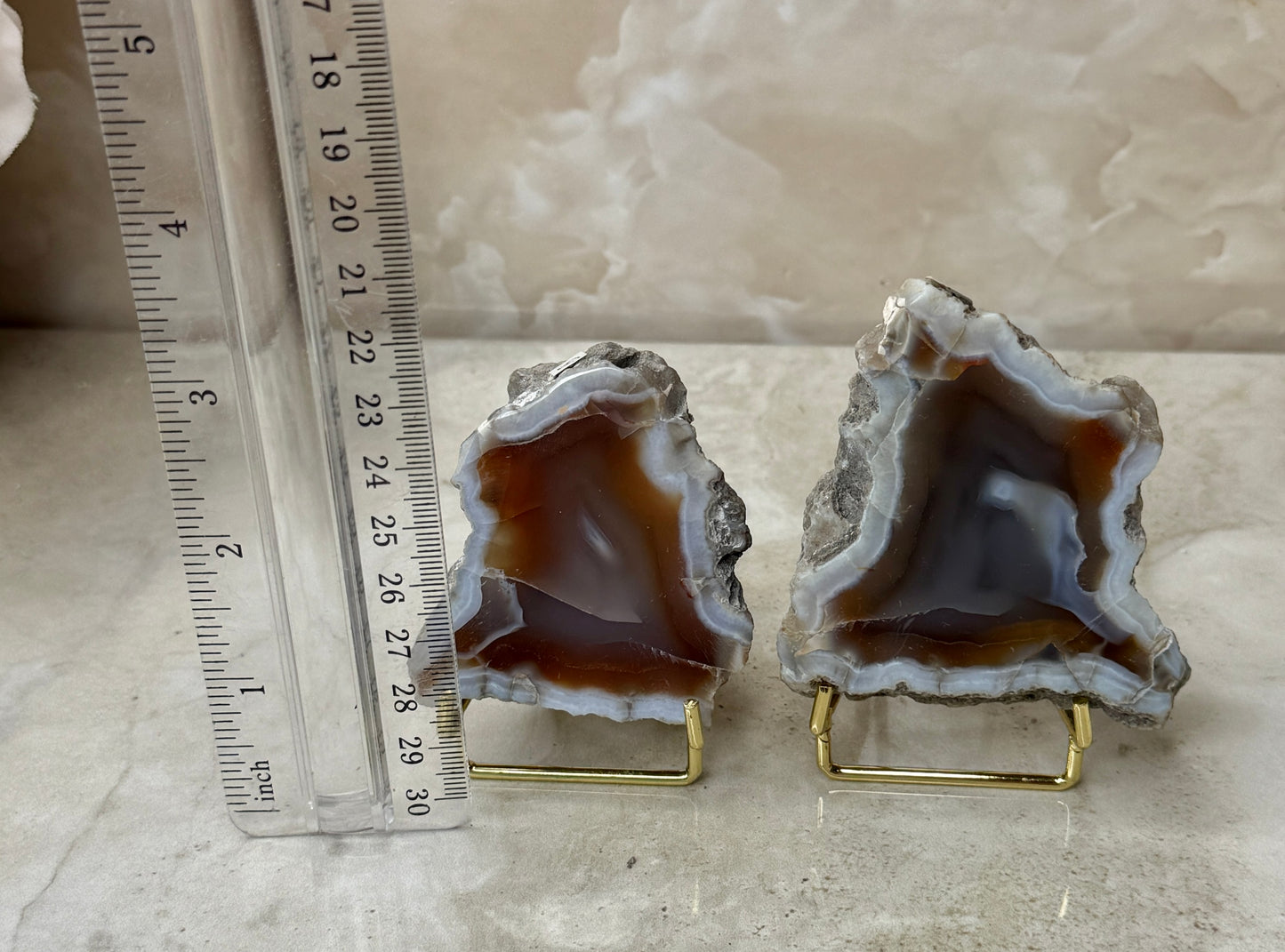 Indonesian Agate Pair