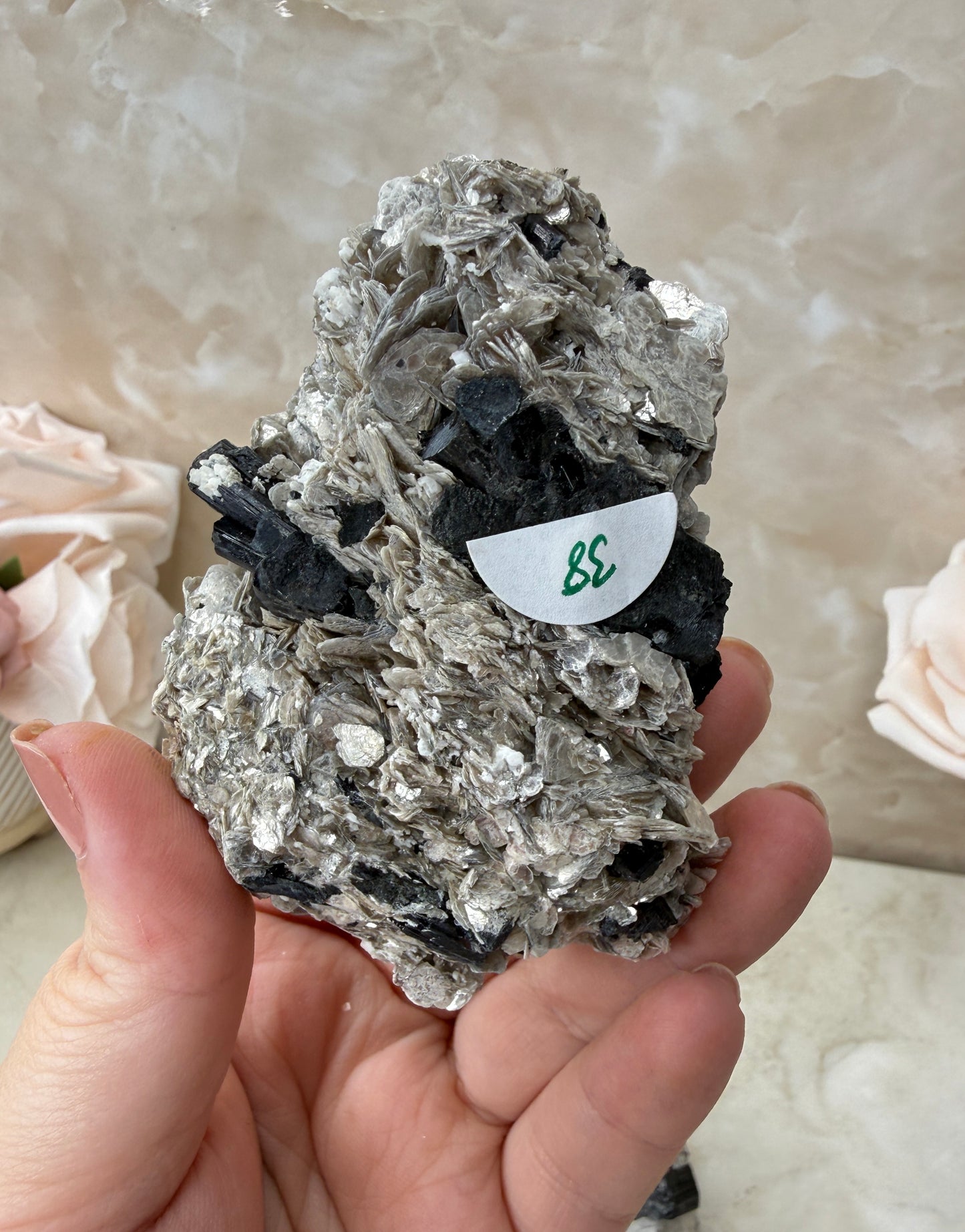 Namibian Tourmaline on Feldspar