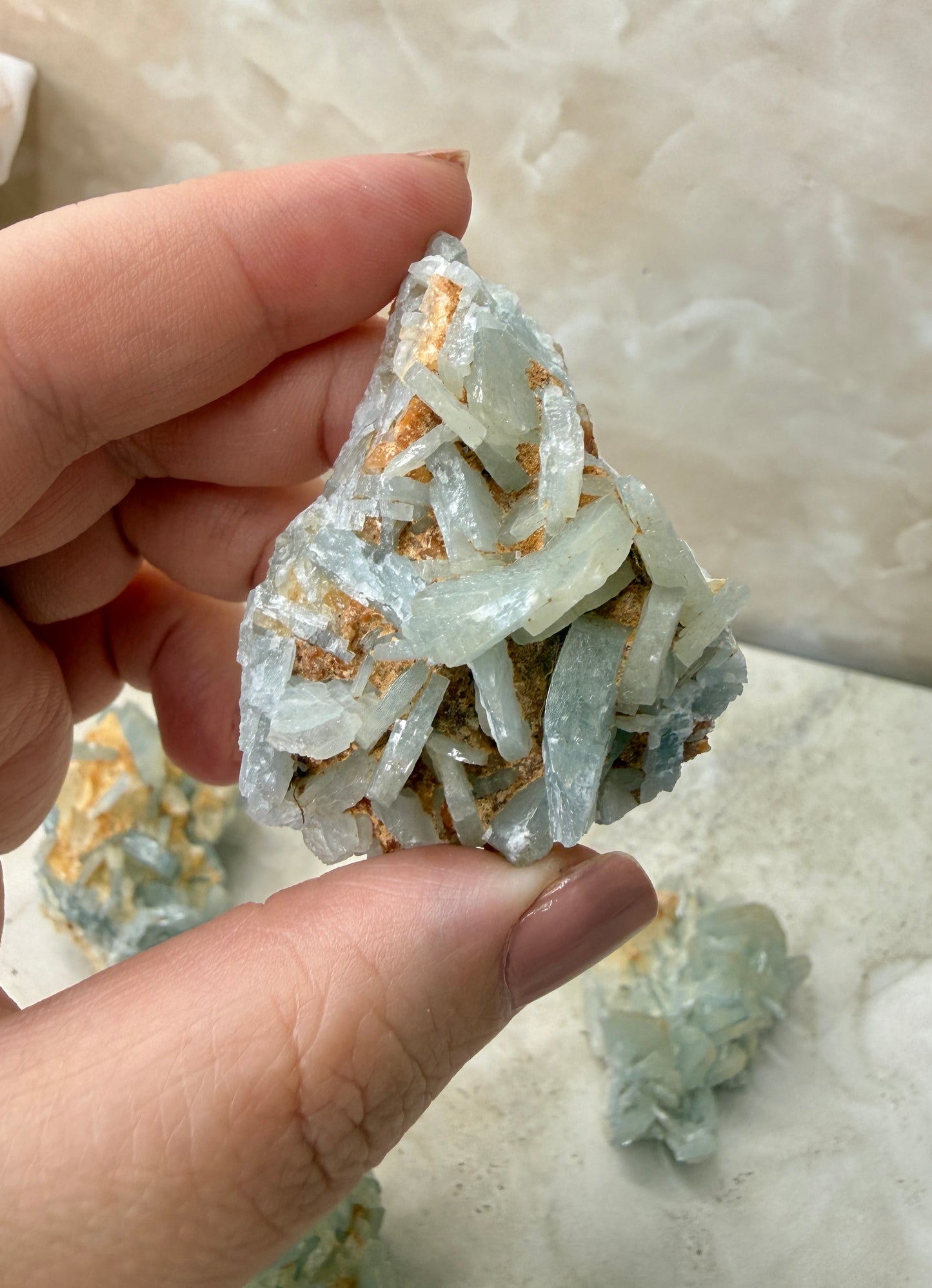 Blue Barite Cluster