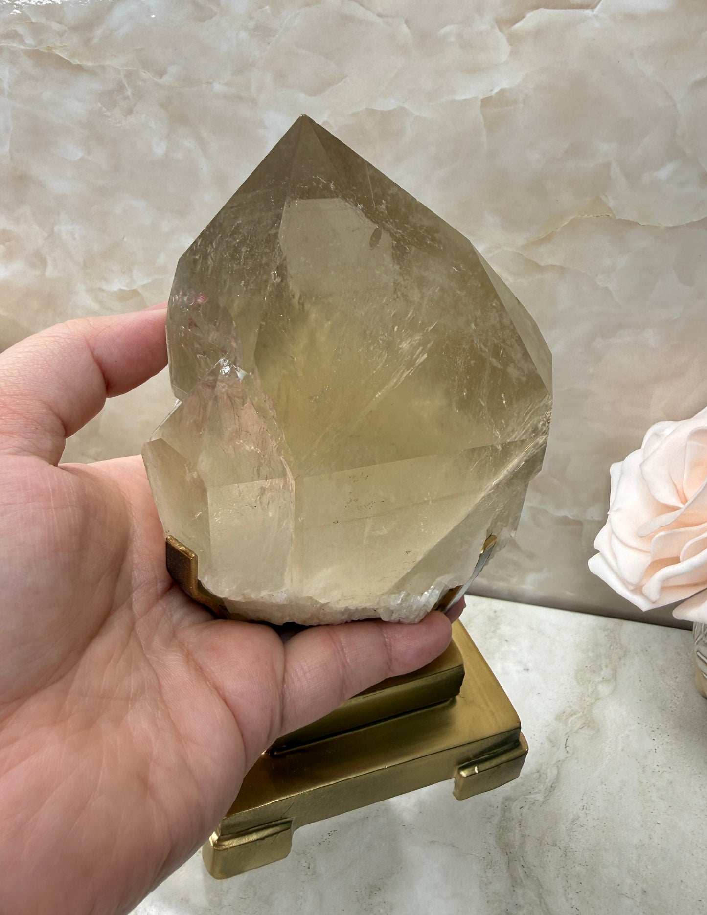 Citrine on Stand from Brazil