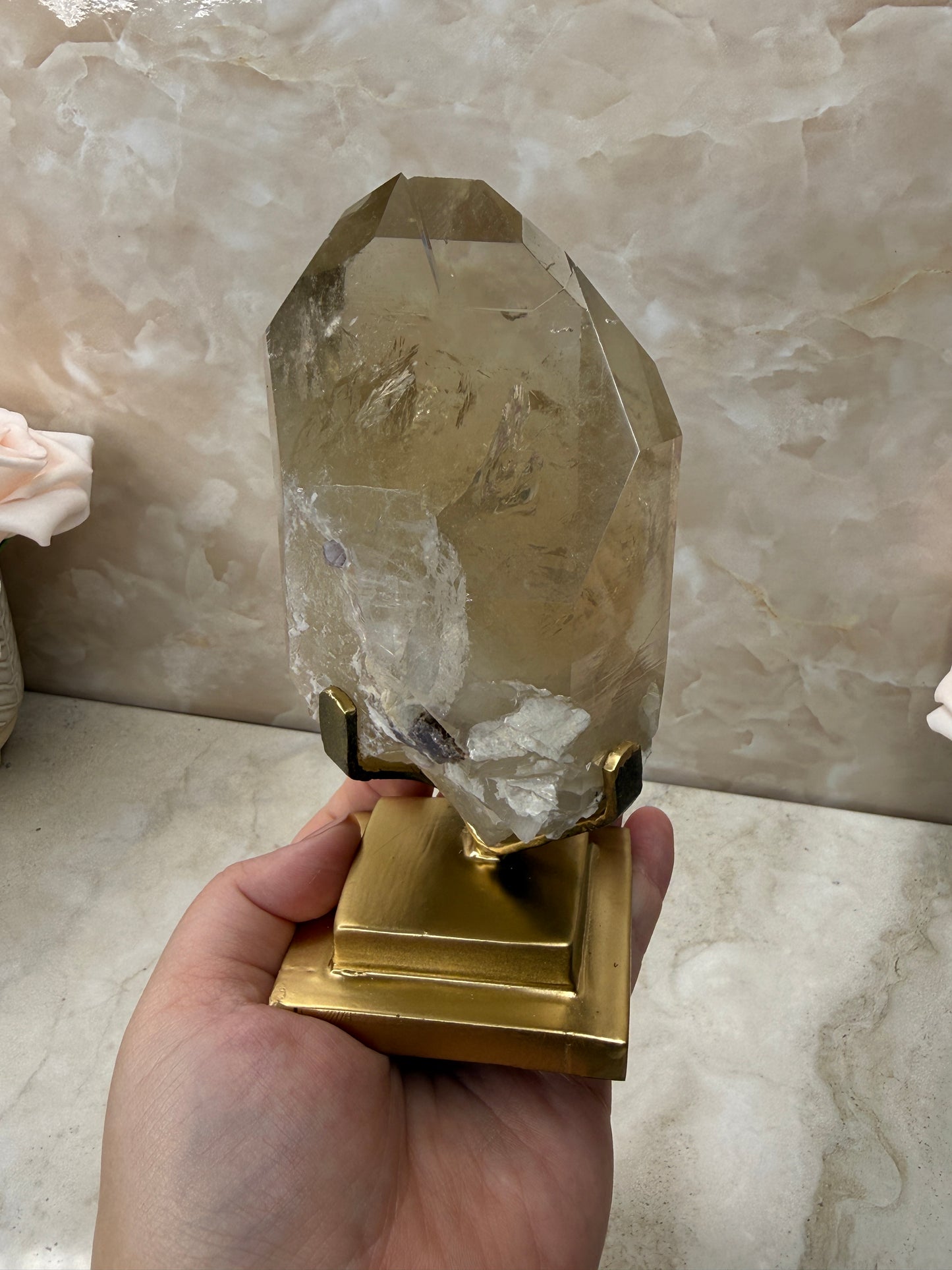 Citrine on Stand from Brazil