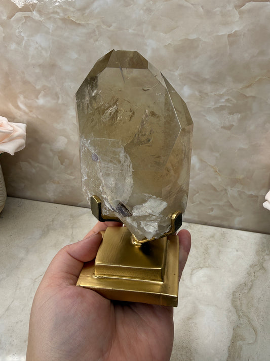 Citrine on Stand from Brazil