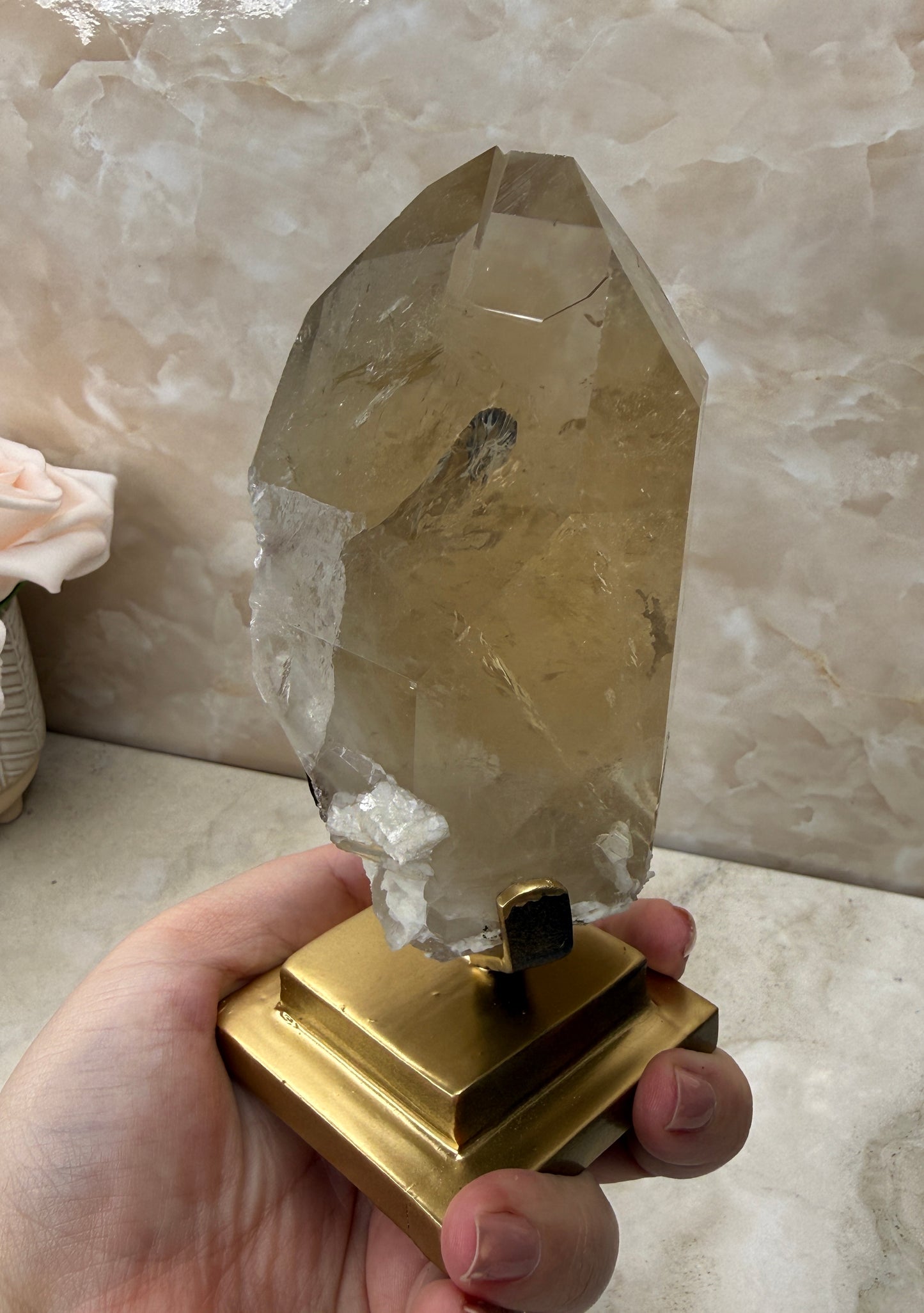 Citrine on Stand from Brazil