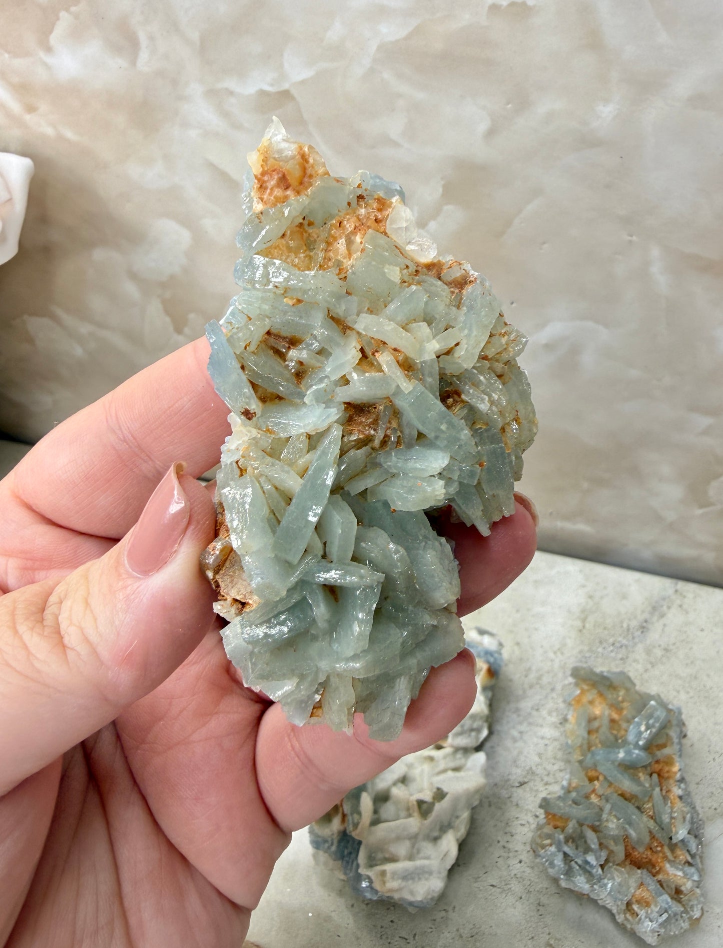 Blue Barite Cluster