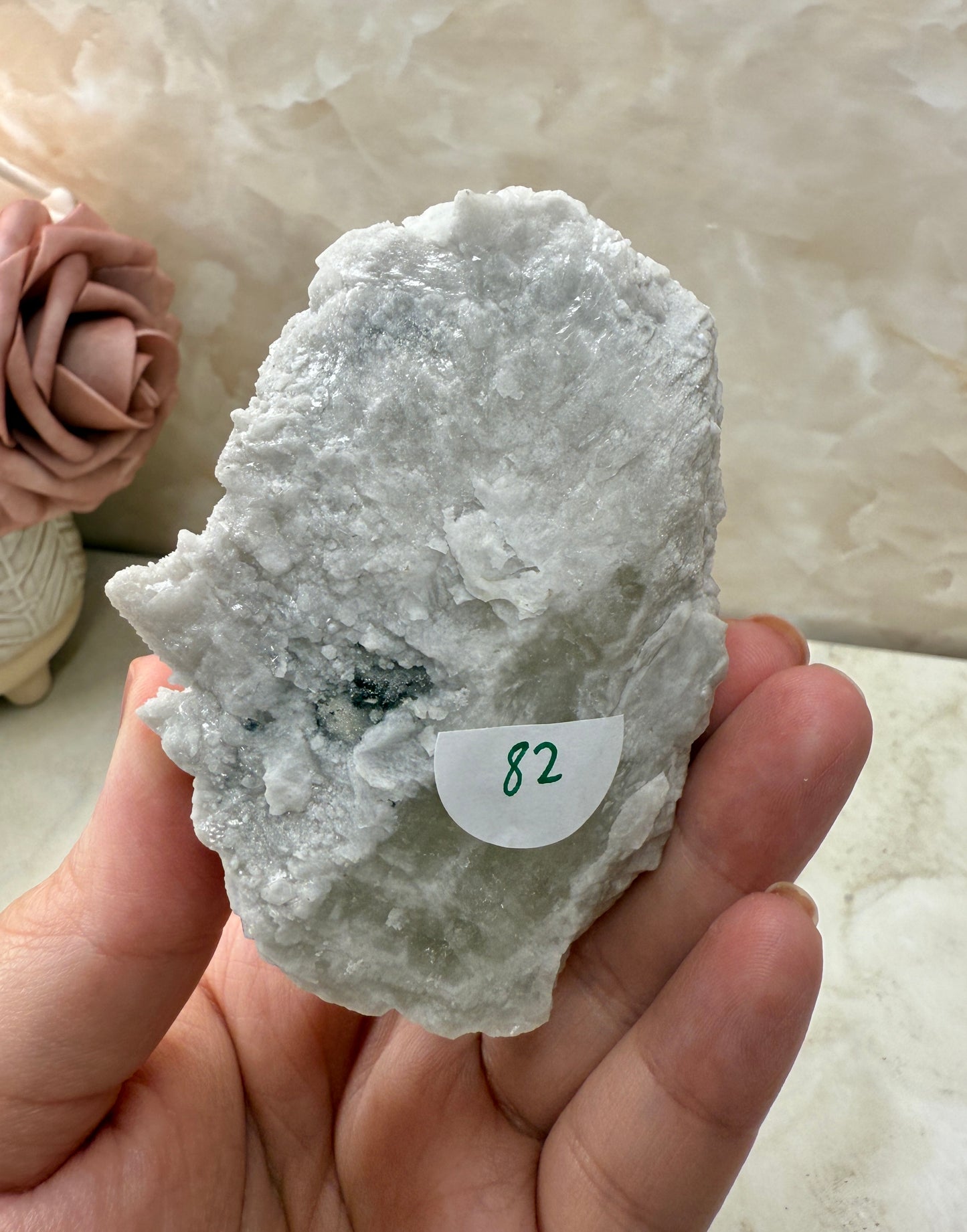 Octohedrical Fluorite on Candle Quartz