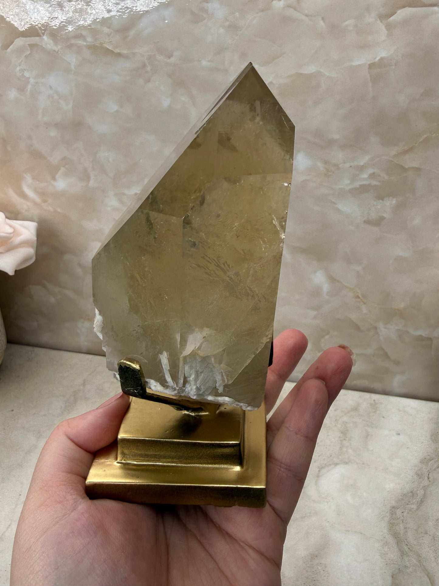 Citrine on Stand from Brazil