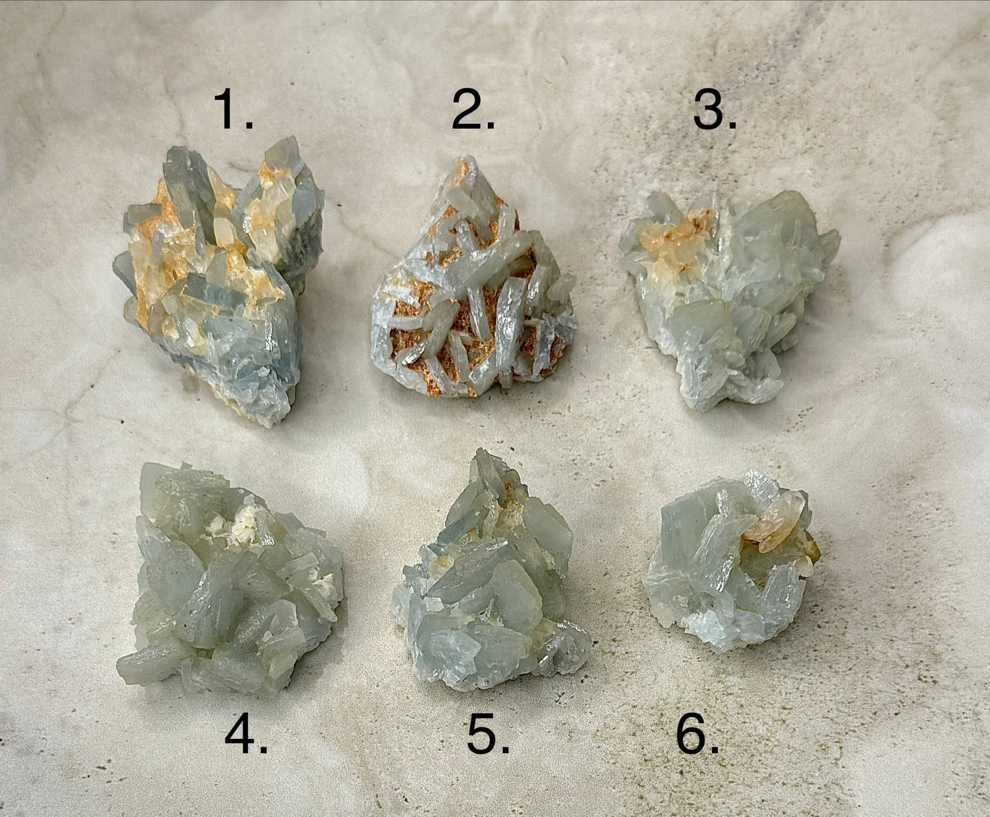 Blue Barite Cluster