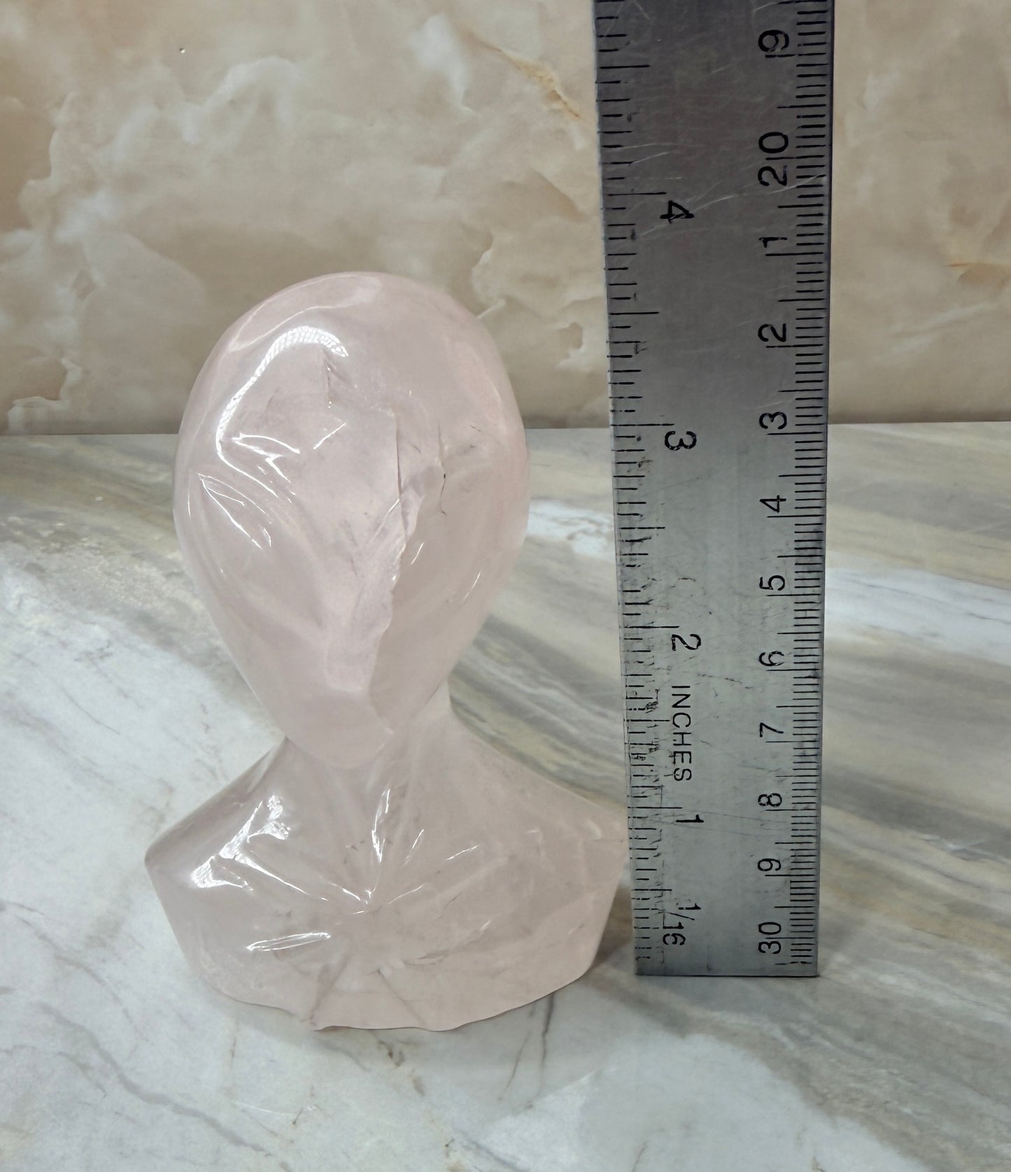 Custom Girasol Rose Quartz Alien from Brazil