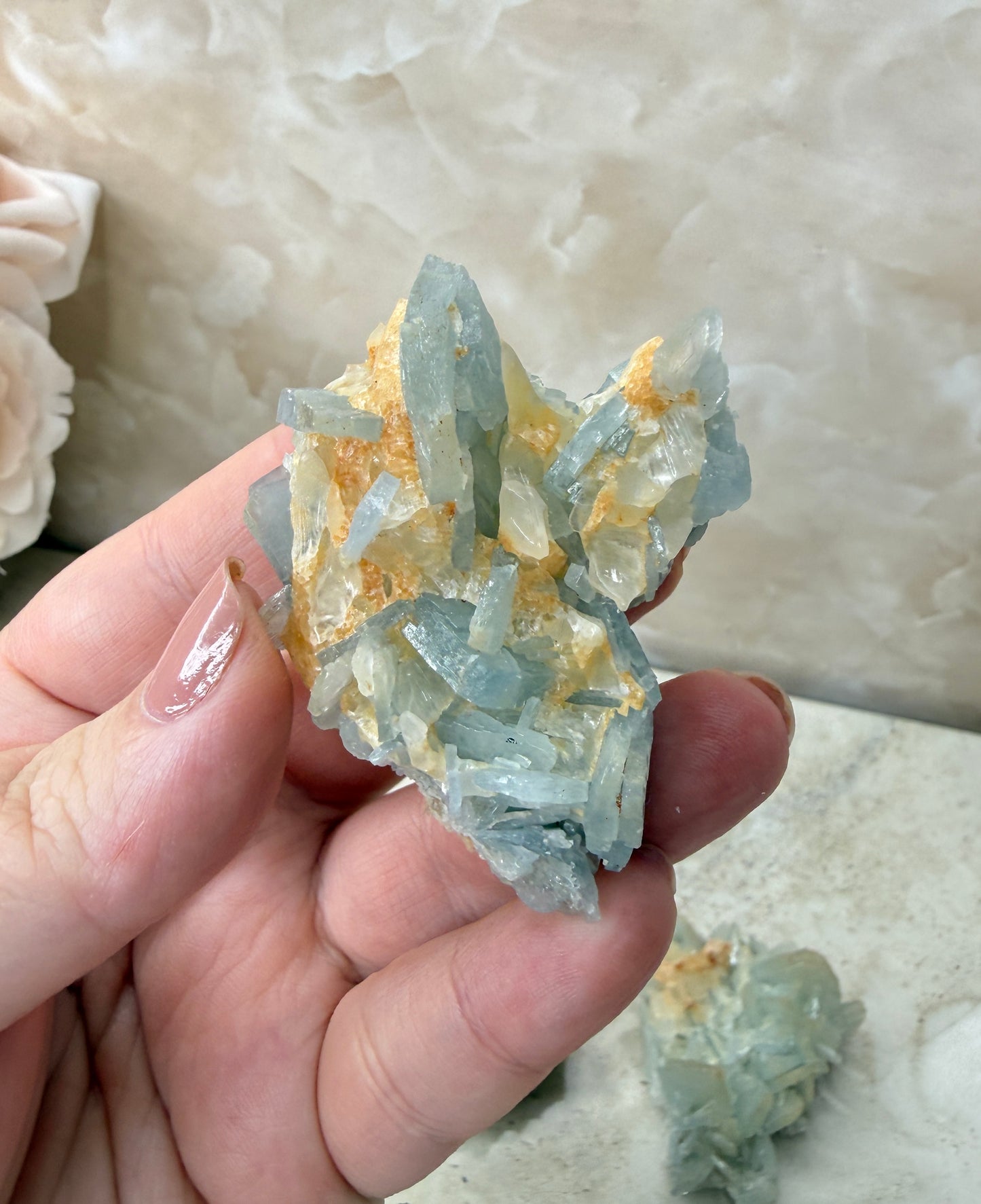 Blue Barite Cluster