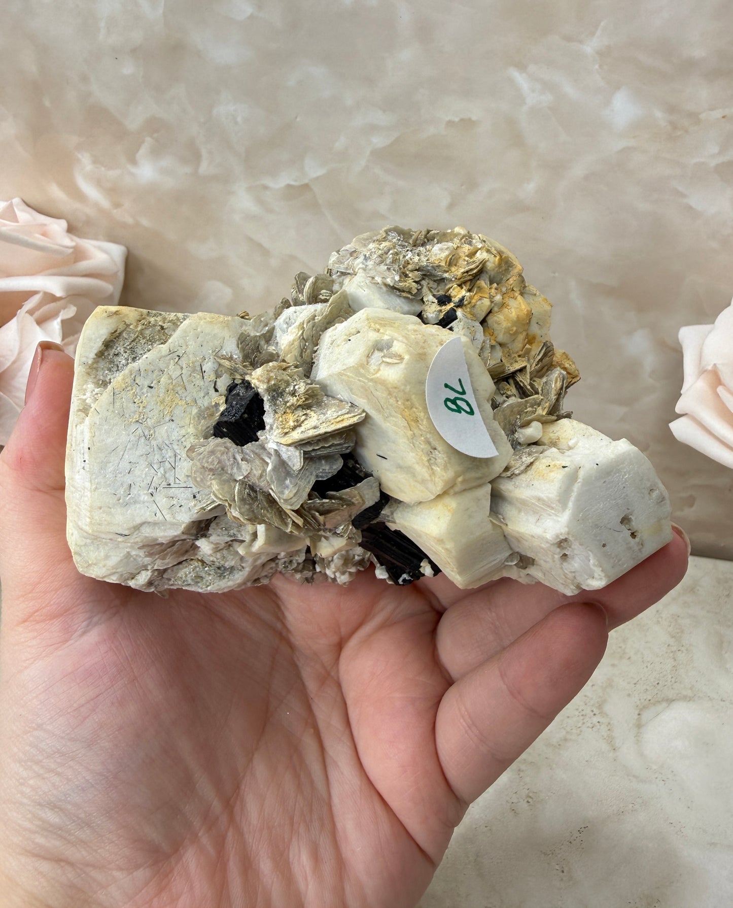 Namibian Tourmaline on Feldspar