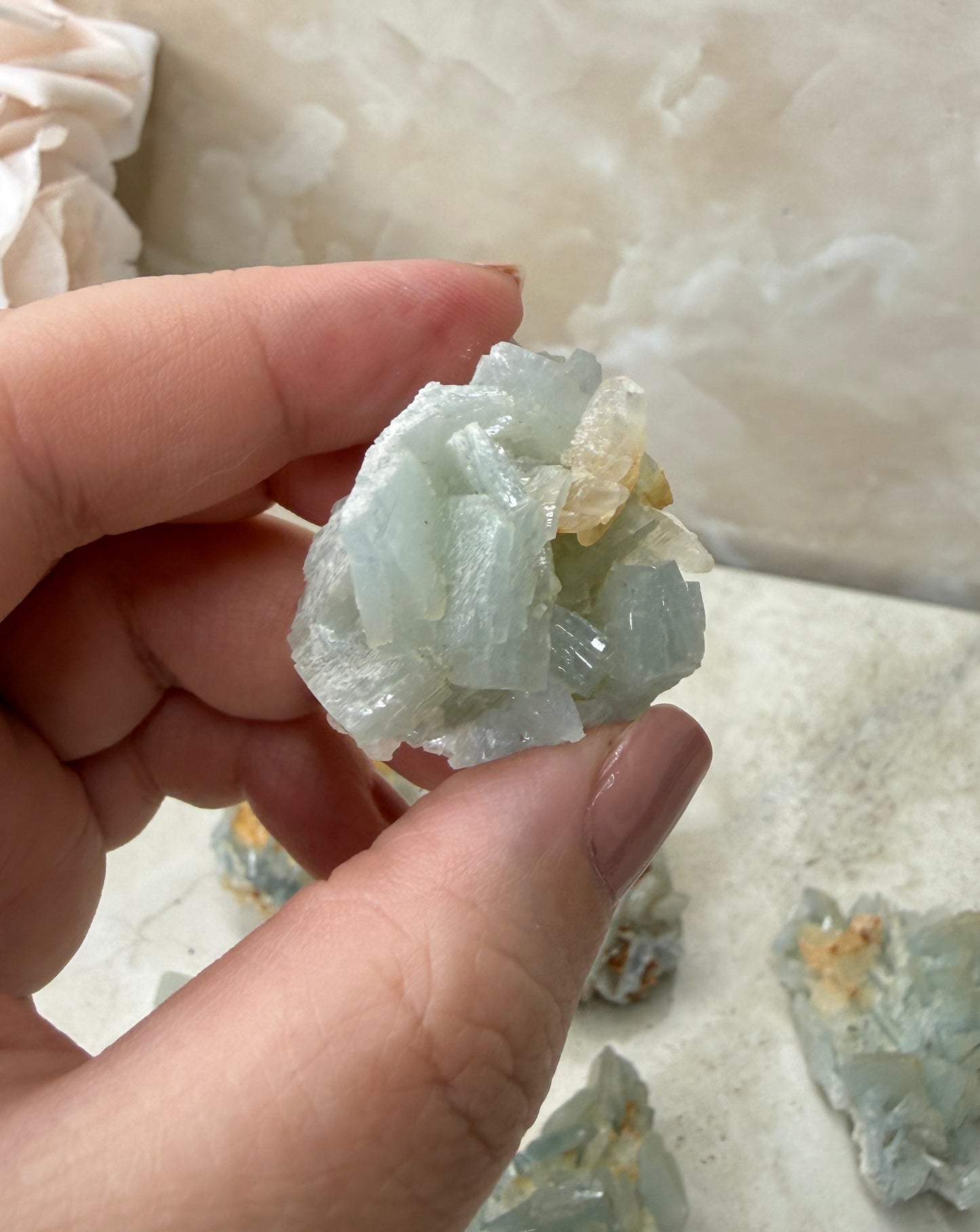 Blue Barite Cluster