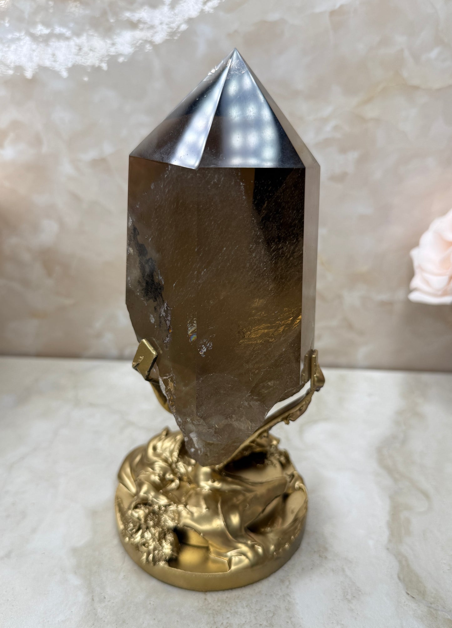 Smokey Citrine on Stand from Brazil