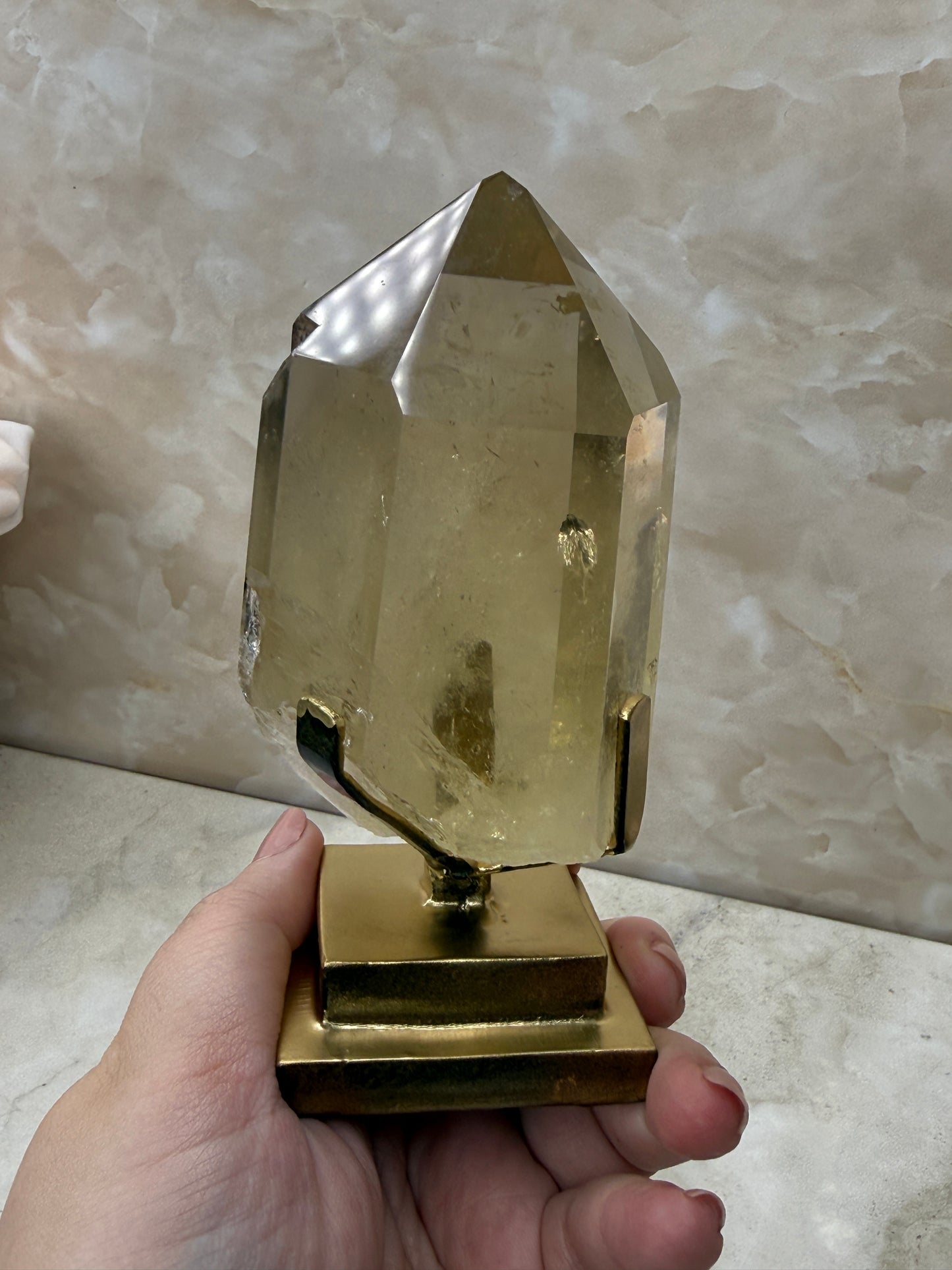 Citrine on Stand from Brazil