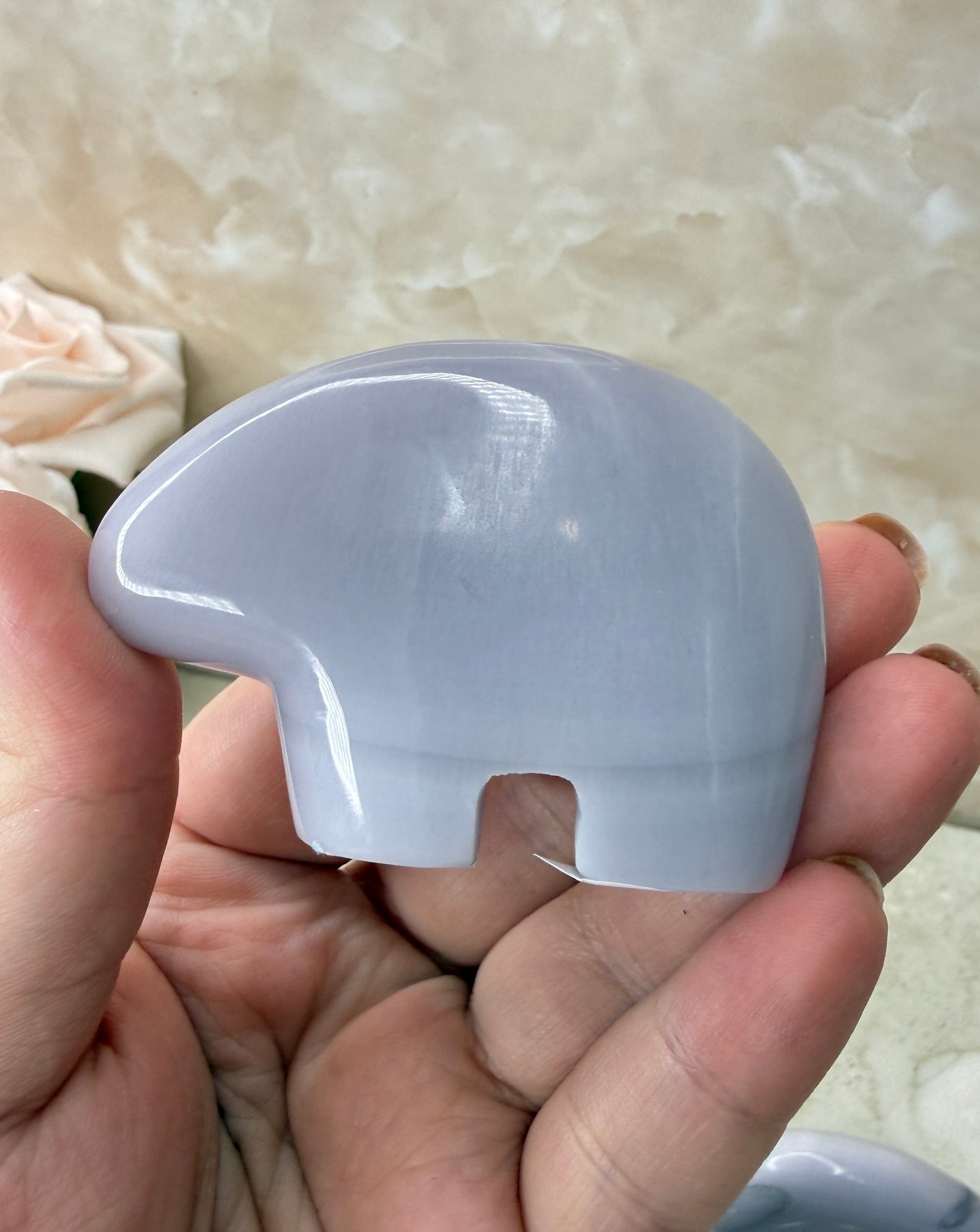 Lavender Fluorite Bear